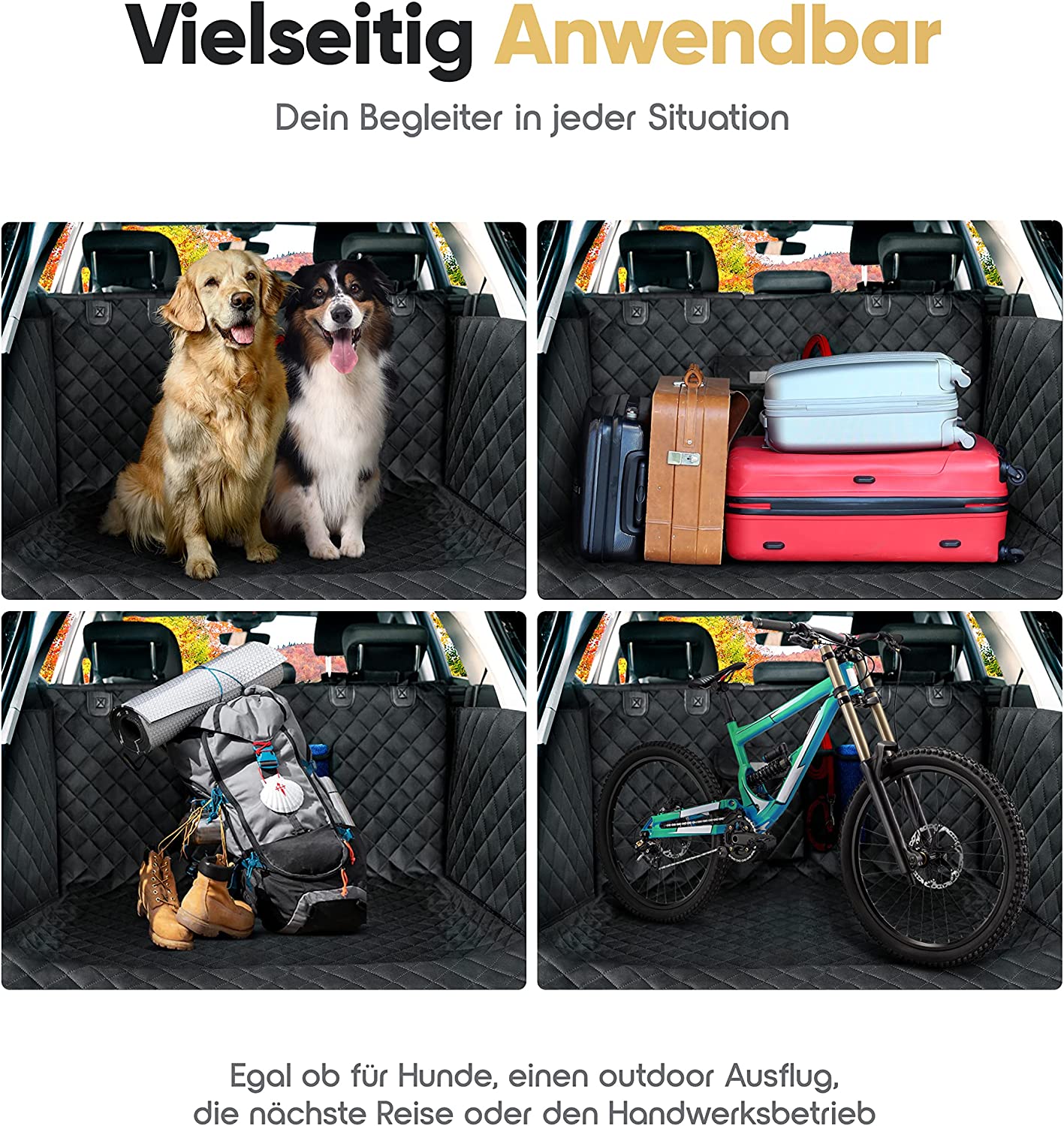 Toozey Kofferraumschutz für Hund - Reißfeste/Wasserdichte