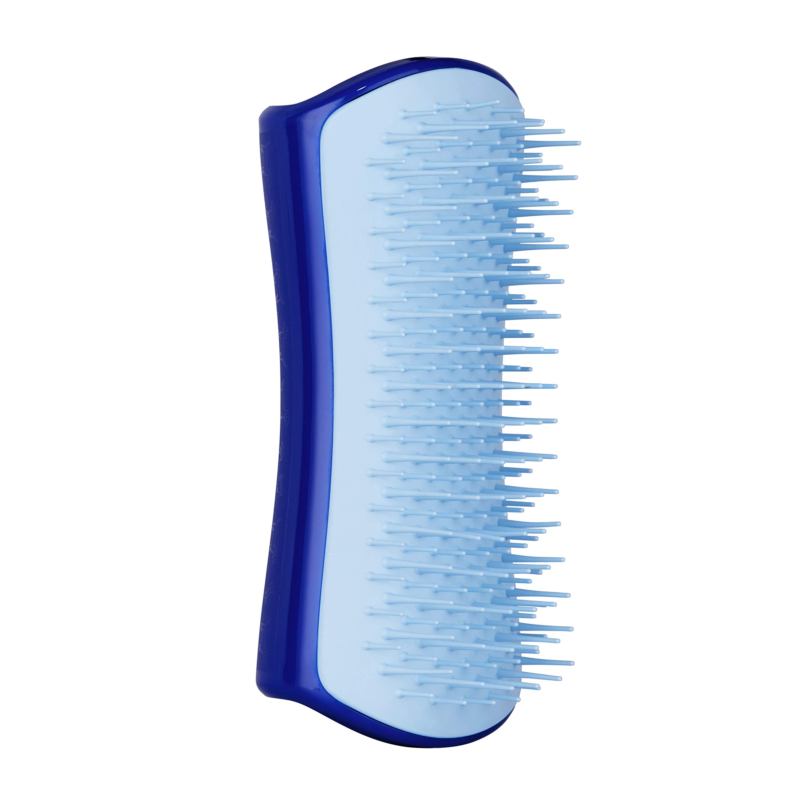 Tangle Teezer | Pet Teezer | Kleine Enthaarungs- und Hundepflegebürste | Trockenbürste oder Hundebadebürste | Marineblau & Himmelblau