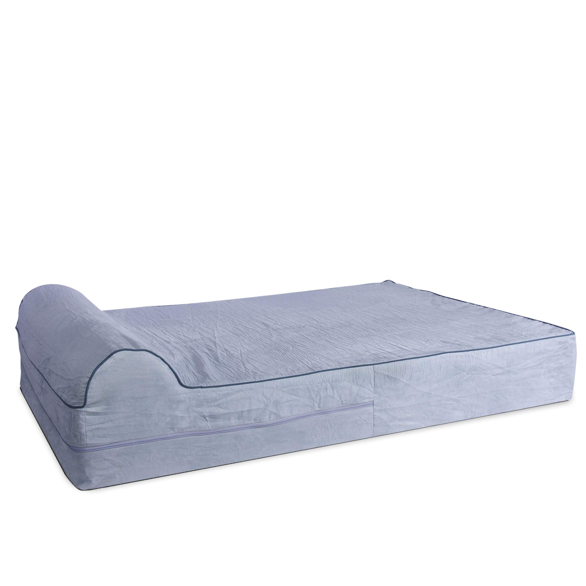 KOPEKS bezug für Hundebett, Memory-Schaum, nur Bettbezug, Grau, XL