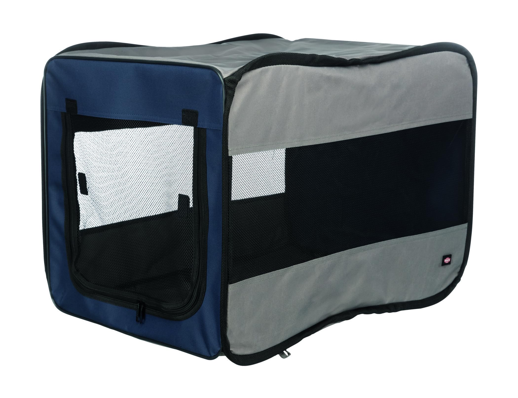 Trixie 39692 Mobile Kennel Twister, S: 45 × 45 × 64 cm, dunkelblau/grau