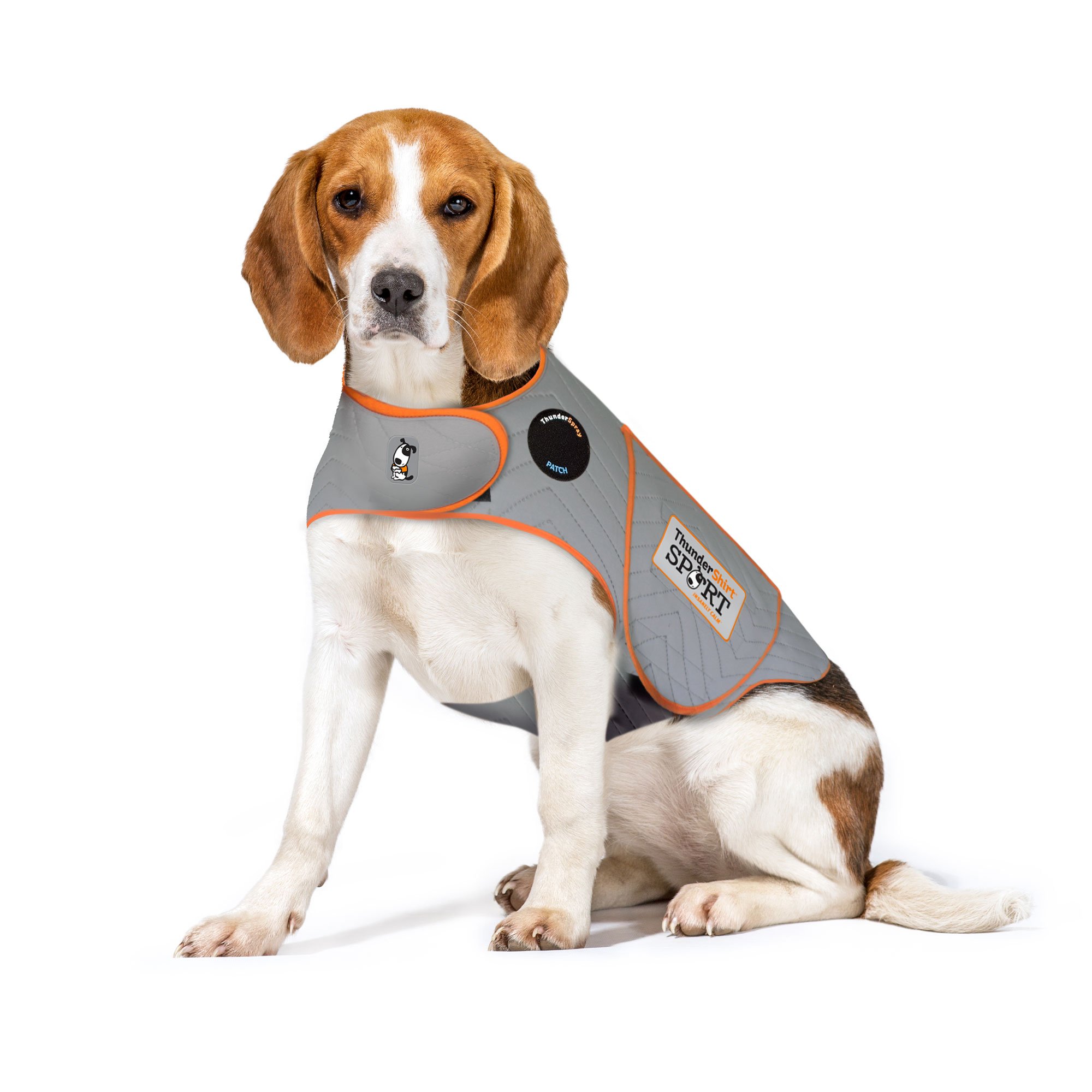 ThunderShirt Sport Hunde-Angstjacke, Platin, Größe M