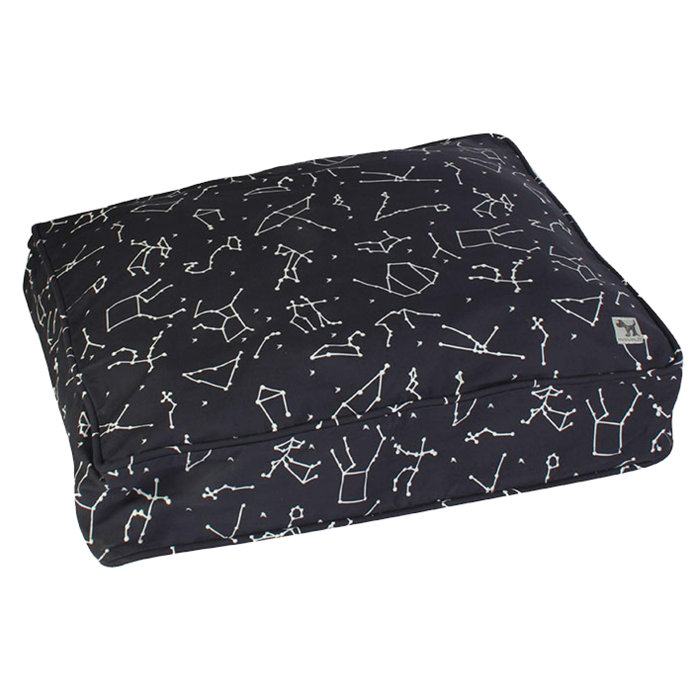 Molly Mutt Hundebett-Bezug für mittelgroße bis große Hunde, Rocketman-Druck, Maße: 68,9 x 91,4 x 12,7 cm, 100% Baumwolle, langlebig, atmungsaktiv, nachhaltig, maschinenwaschbarer Hundebettbezug