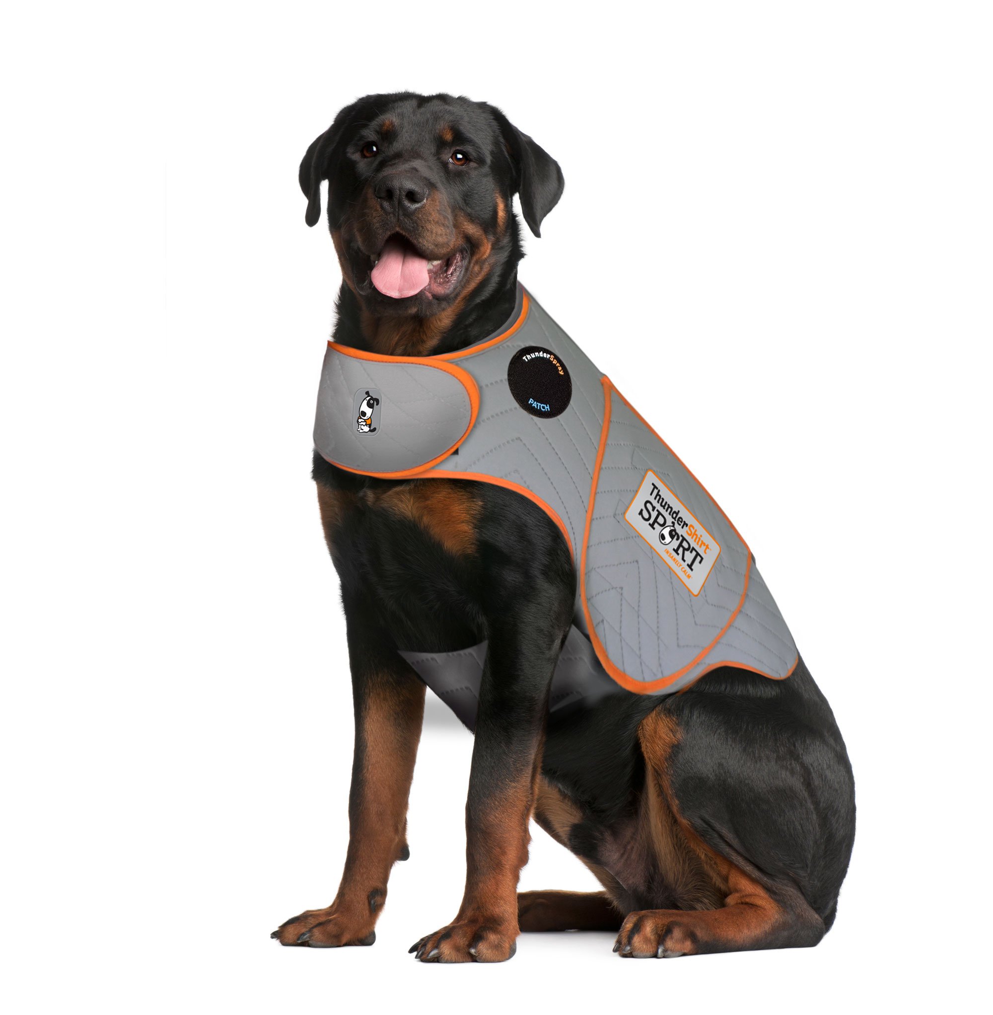 Thundershirt Dogs Clothing Thundershirt Dog Anxiety Jacket, Platinum, XXL US