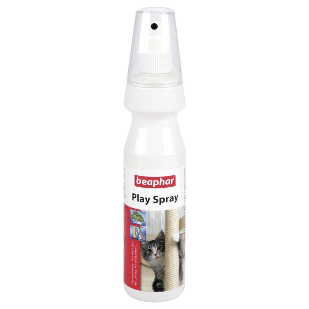 Beaphar Play’Spray für Katzen – Attraktives Spray für Katzen – Mit Lockstoffen – Macht Spielzeug & Kratzbretter attraktiv – ermöglicht die Bestimmung der Stellen, an denen die Katze ihre Krallen