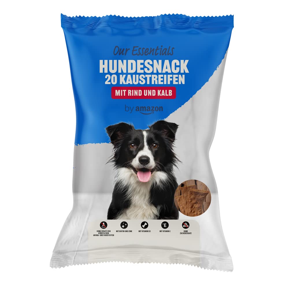 by 20 Streifen zum Kauen fur Hund, Rind und Kalb, 200g (1er-Pack)