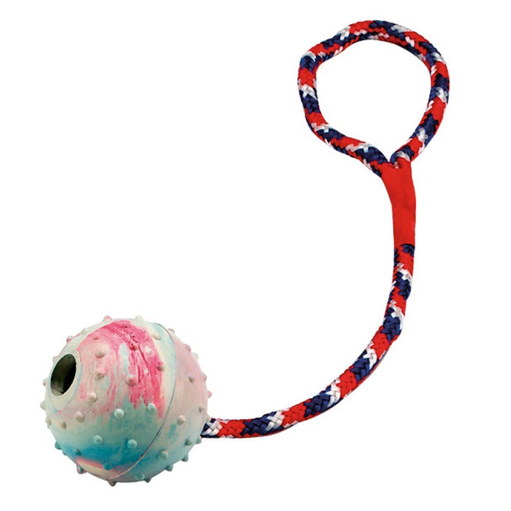 Kerbl Pet 83496 Ball am Seil, Mehrfarbig, 1 Stück (1er Pack)