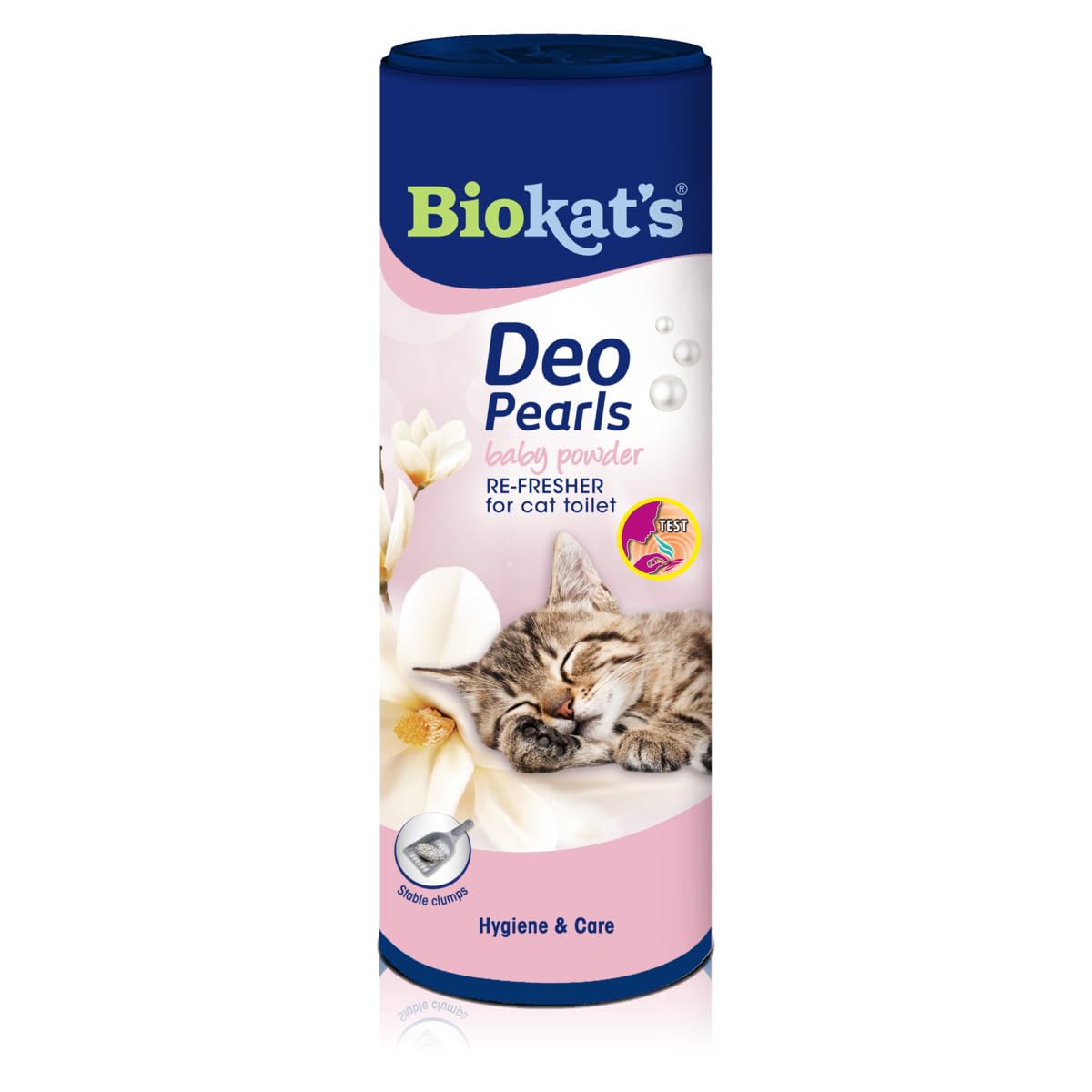 Biokat’s Deo Pearls Baby Powder – Streuzusatz mit Duft für Frische und feste Klumpen in der Katzentoilette – 1 Dose (1 x 700 g)