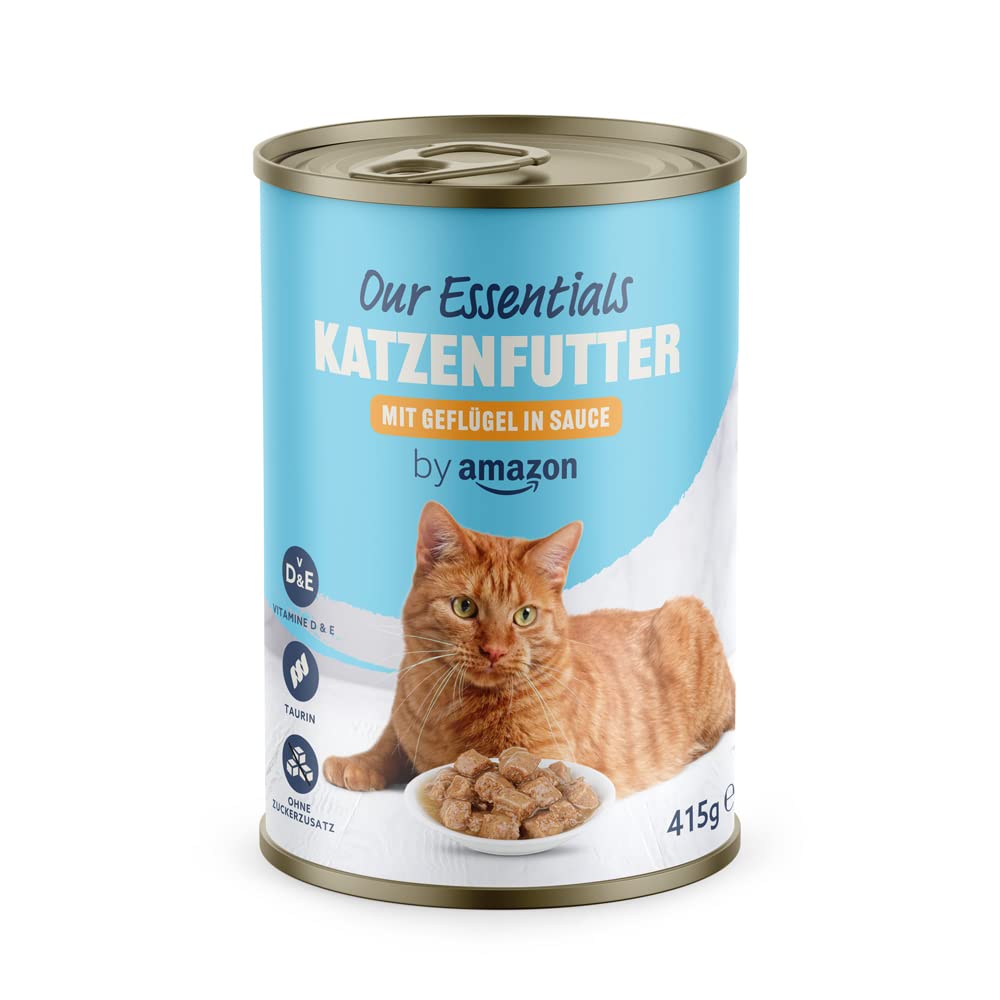 by Katzen Nassfutter Häppchen mit Geflügel in Sauce, 415g, 1er-Pack