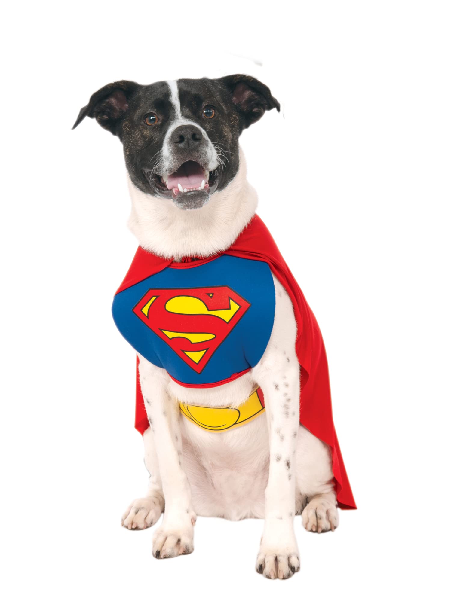 Rubie’s 887892X Offizielles Superman Hundekostüm, Blau / Rot, Größe XL Halloween