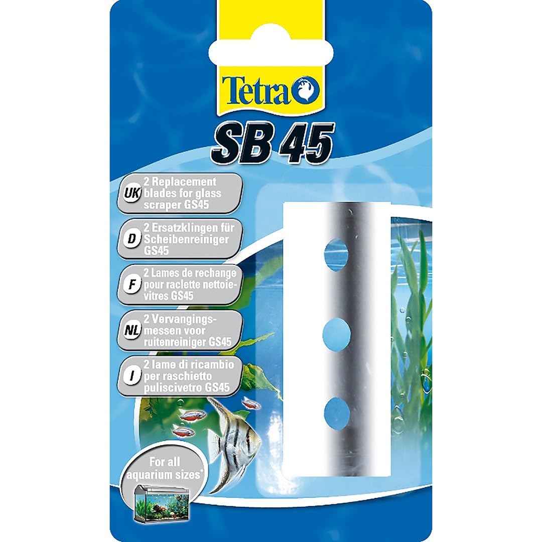 Tetra SB 45 – Ersatzklingen für Tetra GS 45 Aquarien-Scheibenreiniger, 2 Stück / Packung