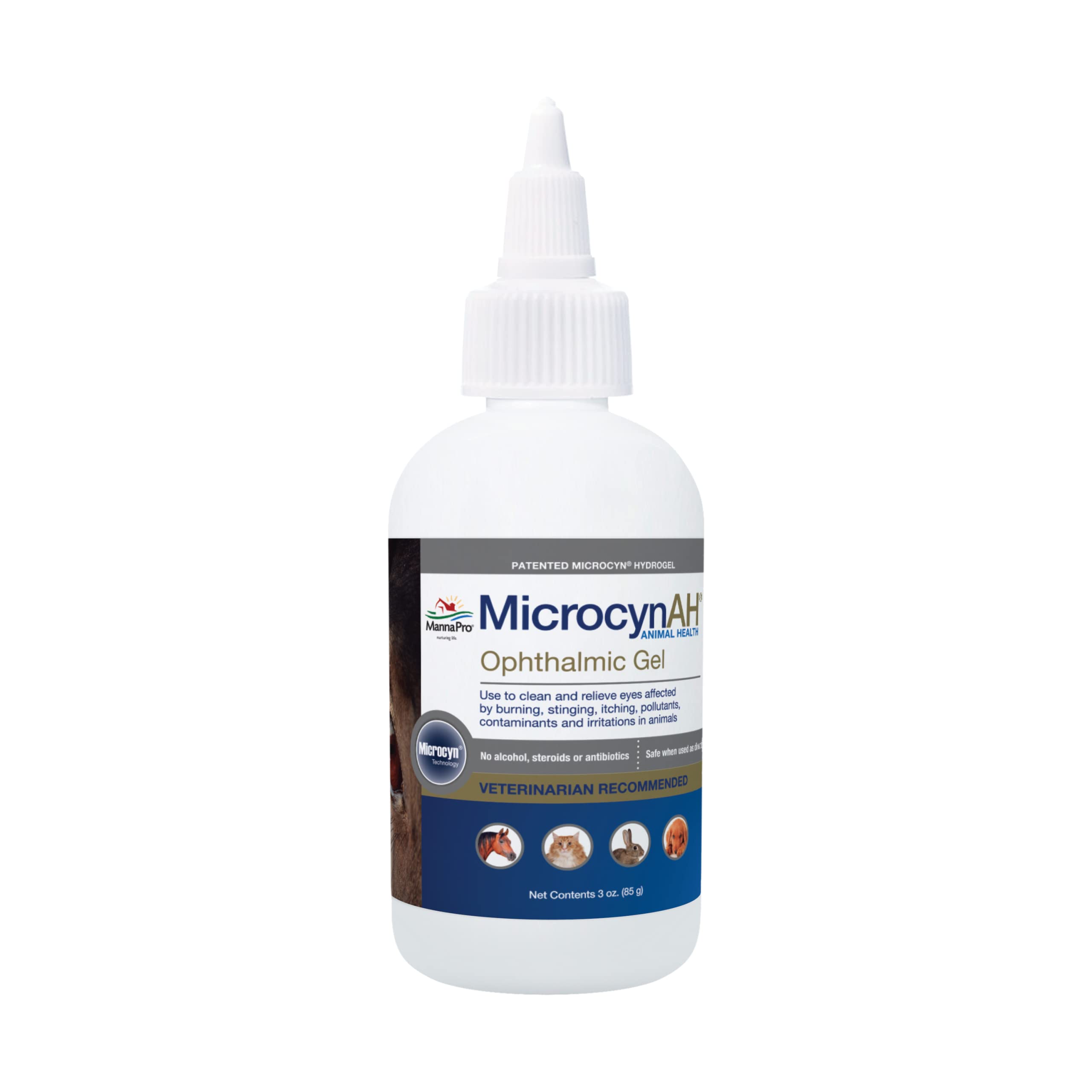 Microcyn AH Augengel, Augenreinigung, Augenabstand für Haustiere 89ml