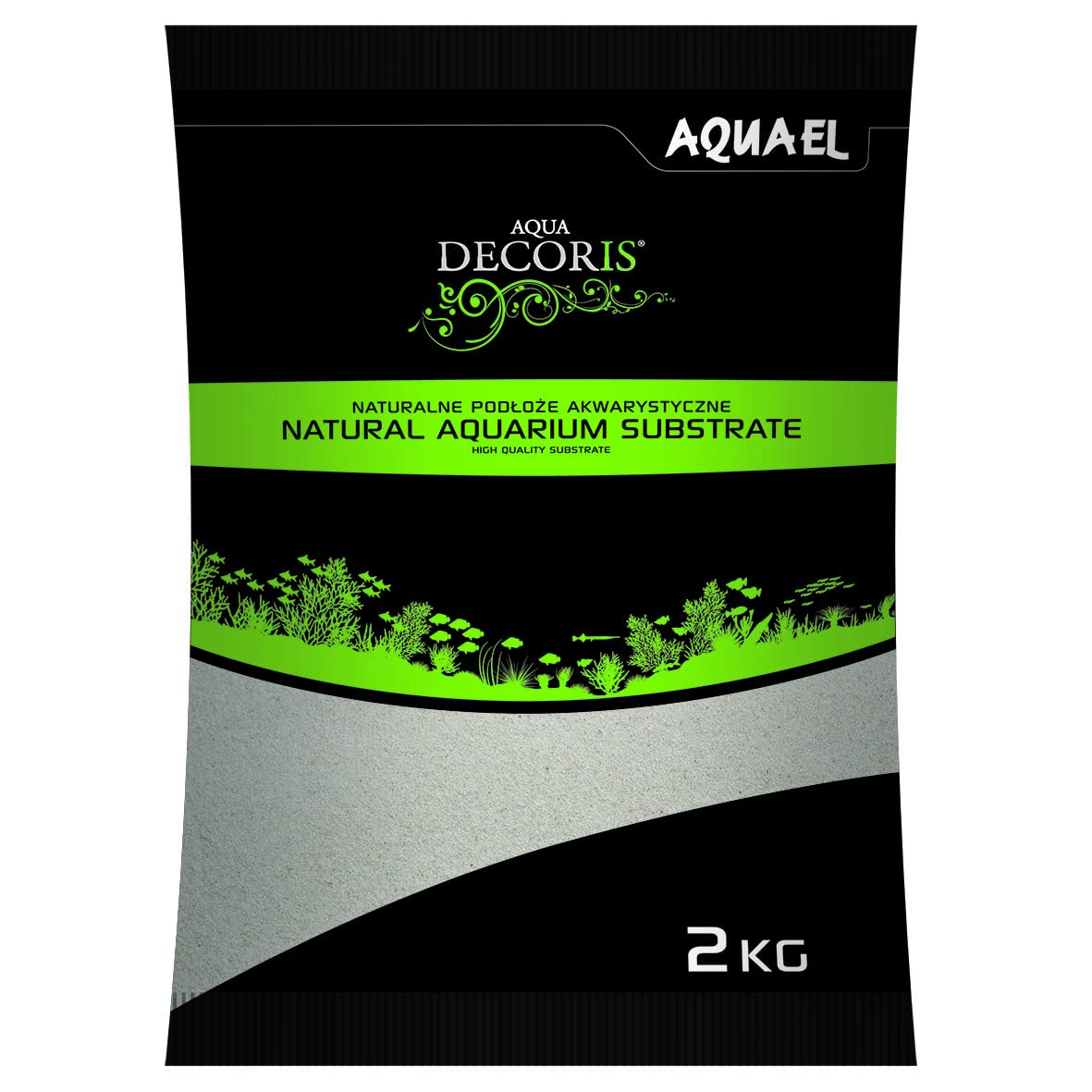 Aquael Quarzsand 0,1-0,3 mm – 2 kg, Weiß Sand