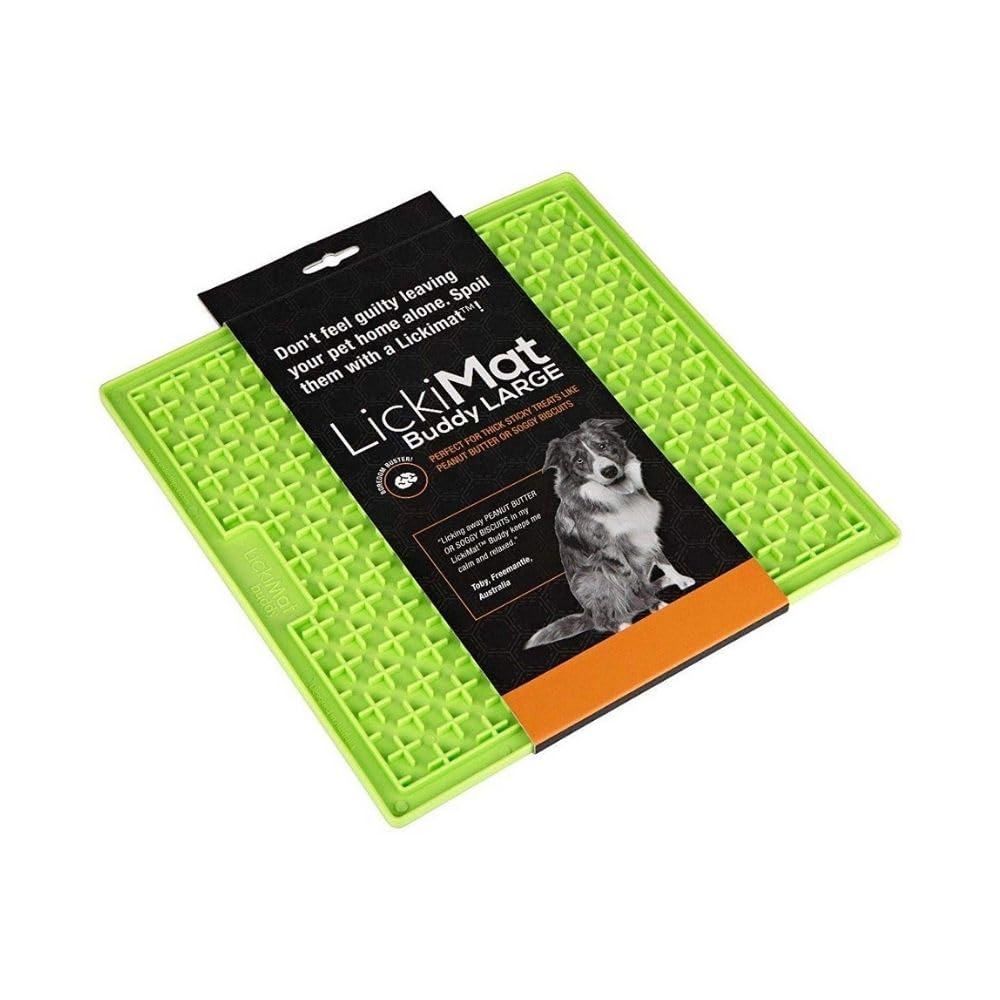 Procyon Hundebedarf Indus2 Licki Mat Buddy Large, Leckerlimatte, Treat Mat, Einheitsgröße, Farblig Sortiert: Grün oder Orange, 1 Stück (1er Pack)