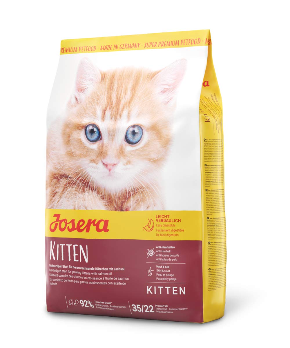 JOSERA Kitten (1 x 2 kg) | Katzenfutter für eine optimale Entwicklung | Super Premium Trockenfutter für wachsende Katzen | 1er Pack