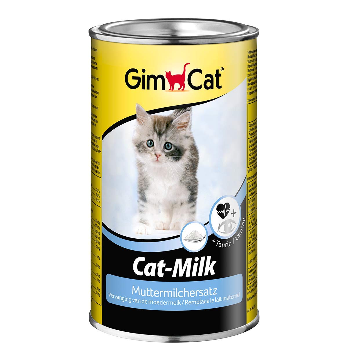 GimCat Cat-Milk Muttermilchersatz – Vitaminreiche Katzenmilch mit Taurin und Calcium – 1 Dose (1 x 200 g)