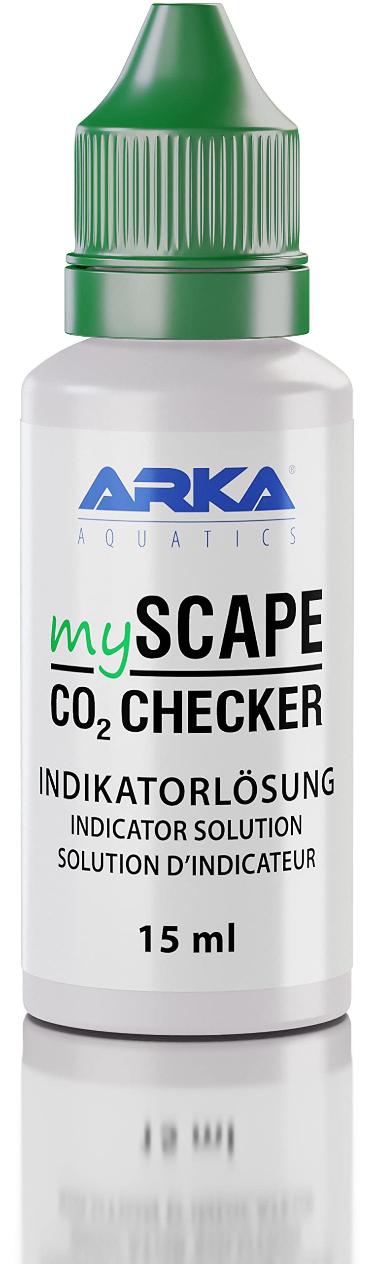 ARKA mySCAPE-CO2 Checker Liquid – 15 ml – Zuverlässige CO2-Überwachung mit Farbanzeige. Unentbehrlich für präzises Aquascaping in Süßwasseraquarien.