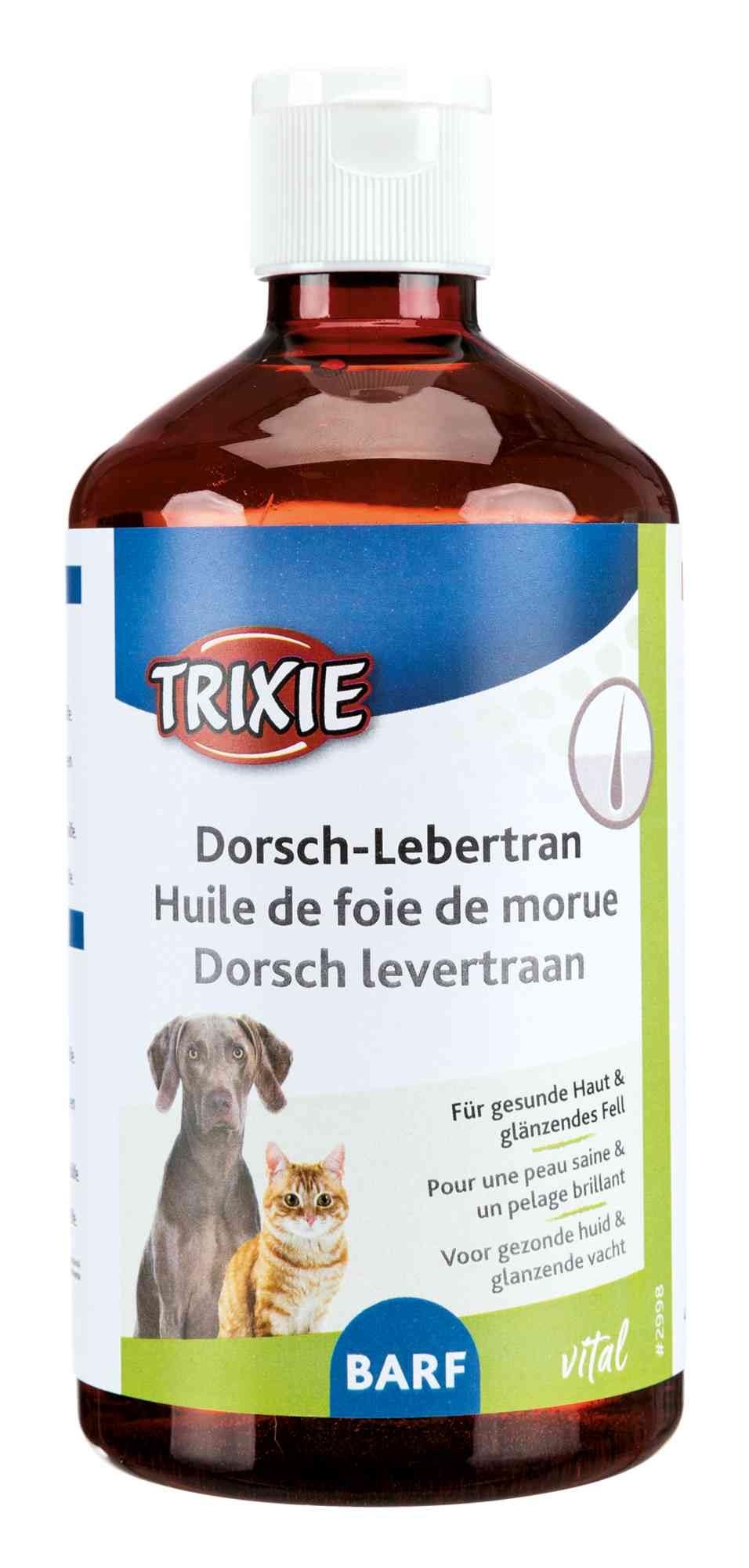 Trixie 2998 Dorsch-Lebertran, Hund/Katze, D/F/NL, 500 ml