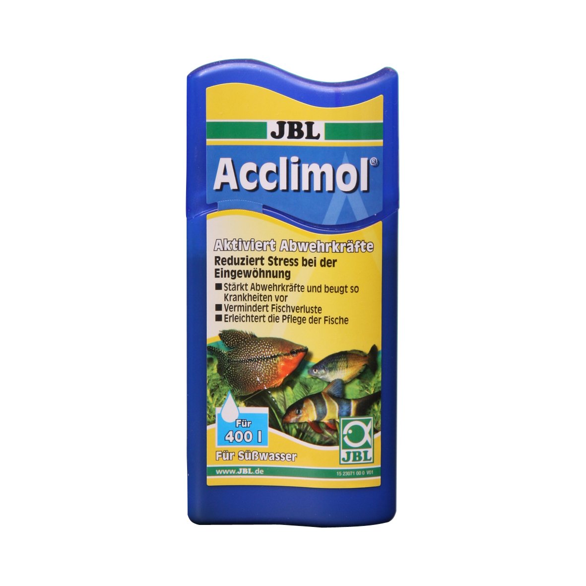 JBL Acclimol 2307100 Wasseraufbereiter für Süßwasser-Aquarien zur Neueingewöhnung von Fischen, 100 ml