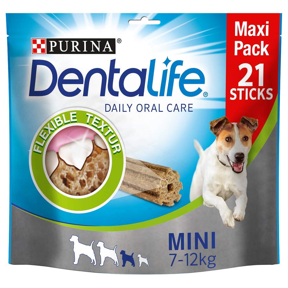 Dentalife Dentalife PURINA Dentalife Hunde-Zahnpflege-Snacks im Maxipack für kleine bis große Hunde, reduziert Zahnsteinbildung kleine Hunde, 5 x 345 g