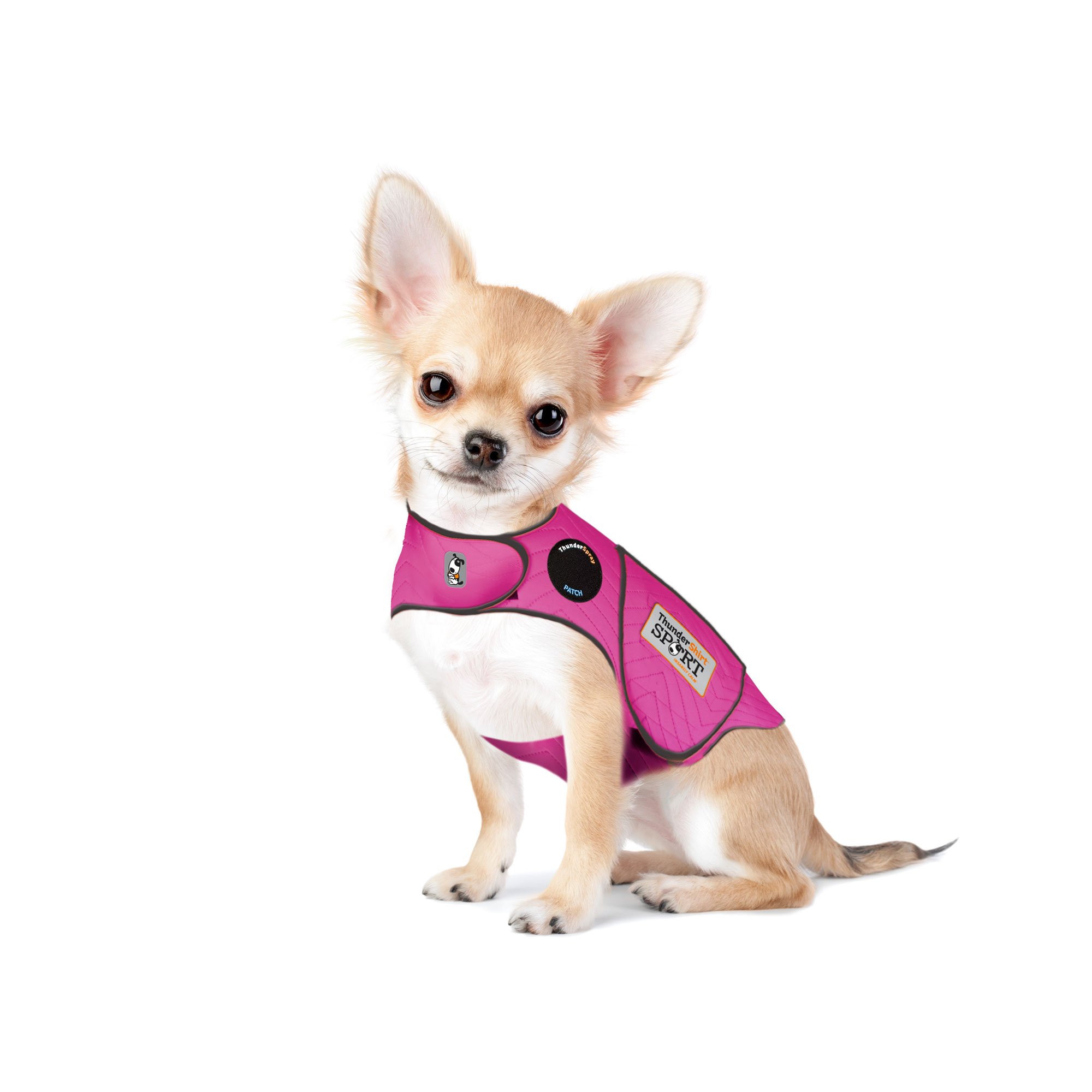 Thundershirt Hundebekleidung Thundershirt Hunde-Angstjacke, Fuchsia, Größe XXS