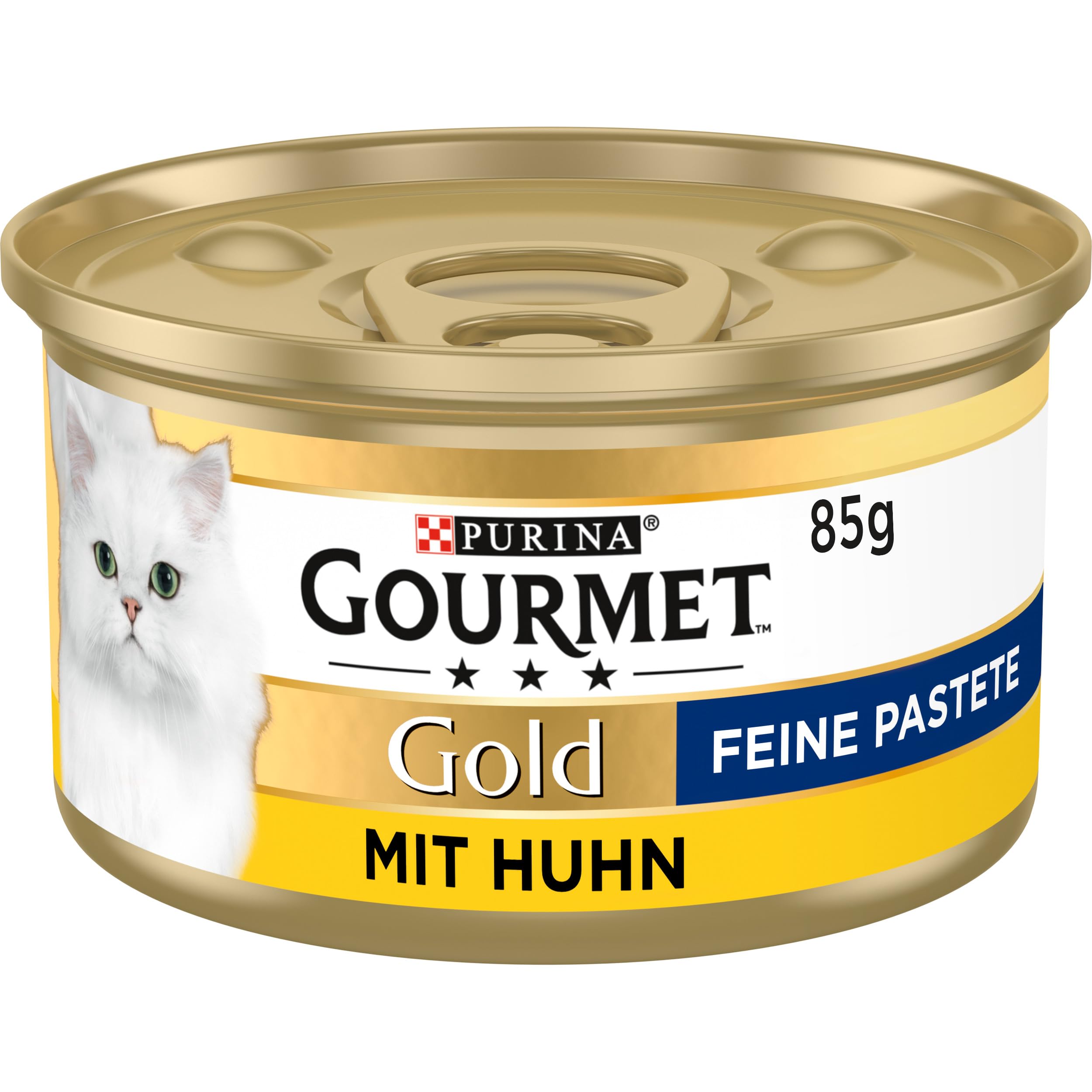 Gourmet PURINA GOURMET Gold Feine Pastete Katzenfutter nass, mit Huhn, 12er Pack (12 x 85g)