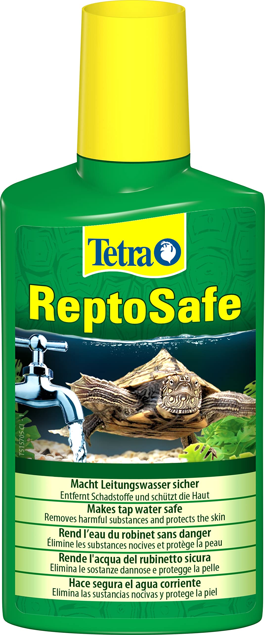 Tetra ReptoSafe Wasseraufbereiter – bereitet Leitungswasser sicher für Wasserschildkröten auf, ideal bei Neueinrichtung eines Aqua-Terrariums und bei Wasserwechsel, 250 ml Flasche