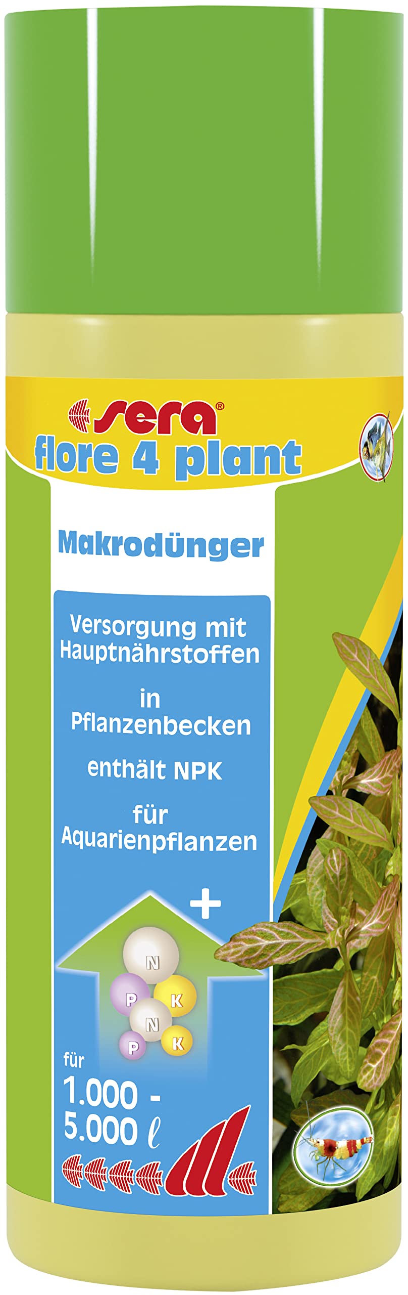 sera flore 4 plant 250 ml – Makrodünger mit Hauptnährstoffen Systempflege Mit NPK zur Hauptversorgung Für Aquarienpflanzen, Dünger für Wasserpflanzen