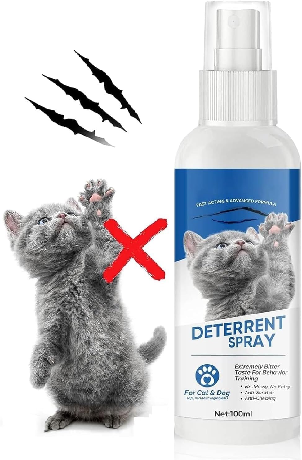 Katzenabwehrspray, Natürlich Effektiv Hundeabwehrspray, Kratzschutz Katze Hund Katzenschreck Anti Katzen Spray für Innen und AuBen