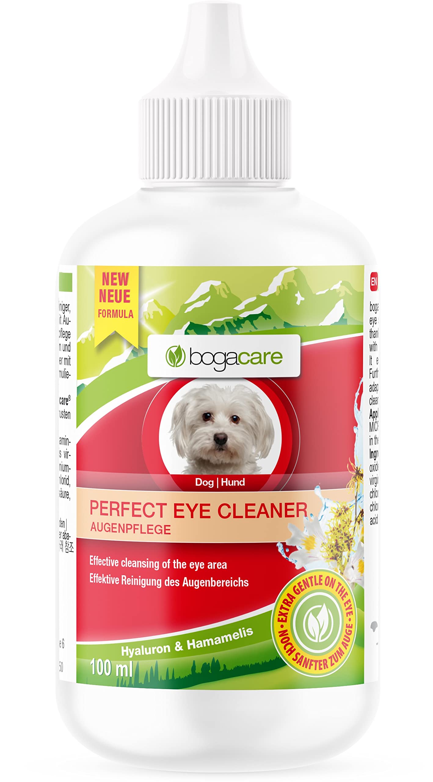 Bogacare Perfect Eye Cleaner – Augenreiniger für Hunde -Tränenfleckentferner Hund – Entfernt effektiv Tränenstein & Verkrustungen – Ohne Augenbrennen, UBO0467