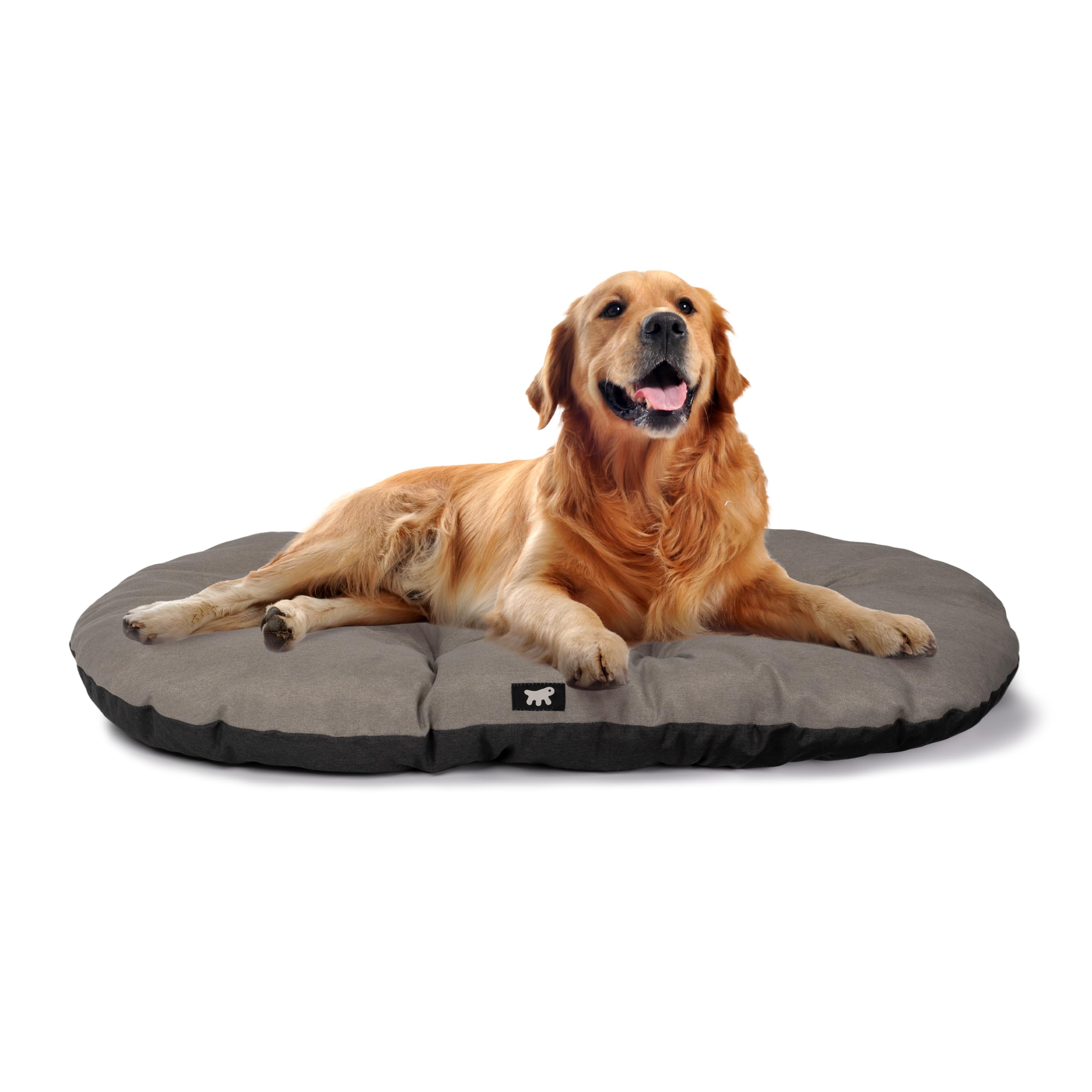 Ferplast Hundebett Relax, Hundekissen, Katzenkissen, Hundematte für Hundehütten und Autos – waschbar – aus Baumwolle mit weicher Polsterung, 85 x 55 cm. Braun