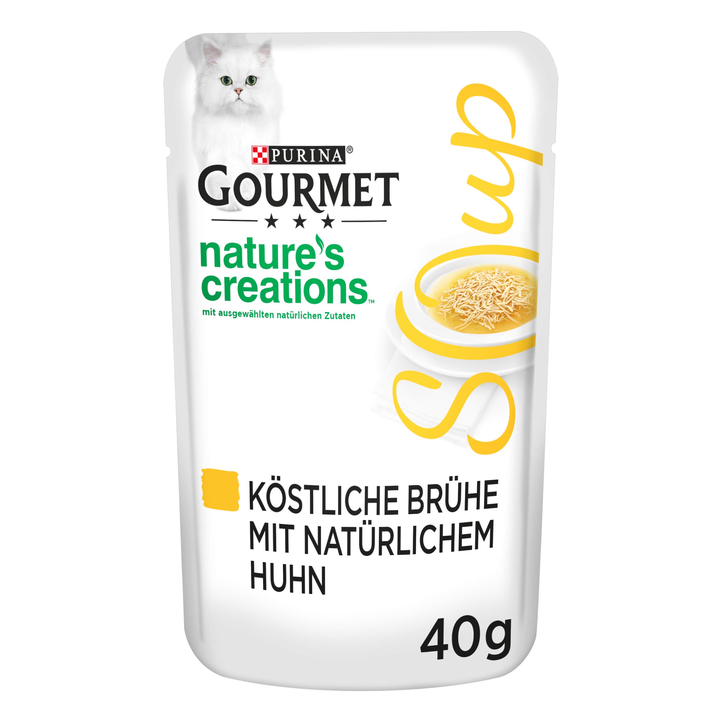 Gourmet Crystal Soup für Katzen mit naturbelassenem Huhn, 32er Pack (32 x 40g)