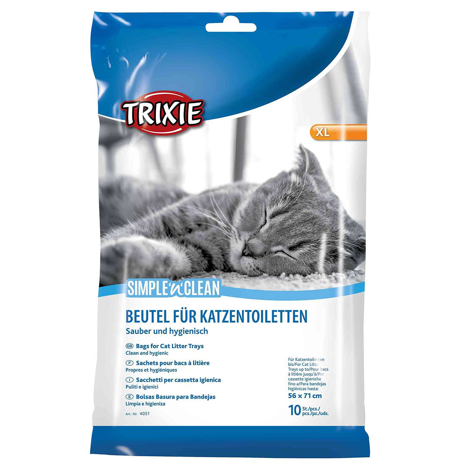 Trixie 4051 Simple’n’Clean Katzentoilettenbeutel, XL, 10 St.