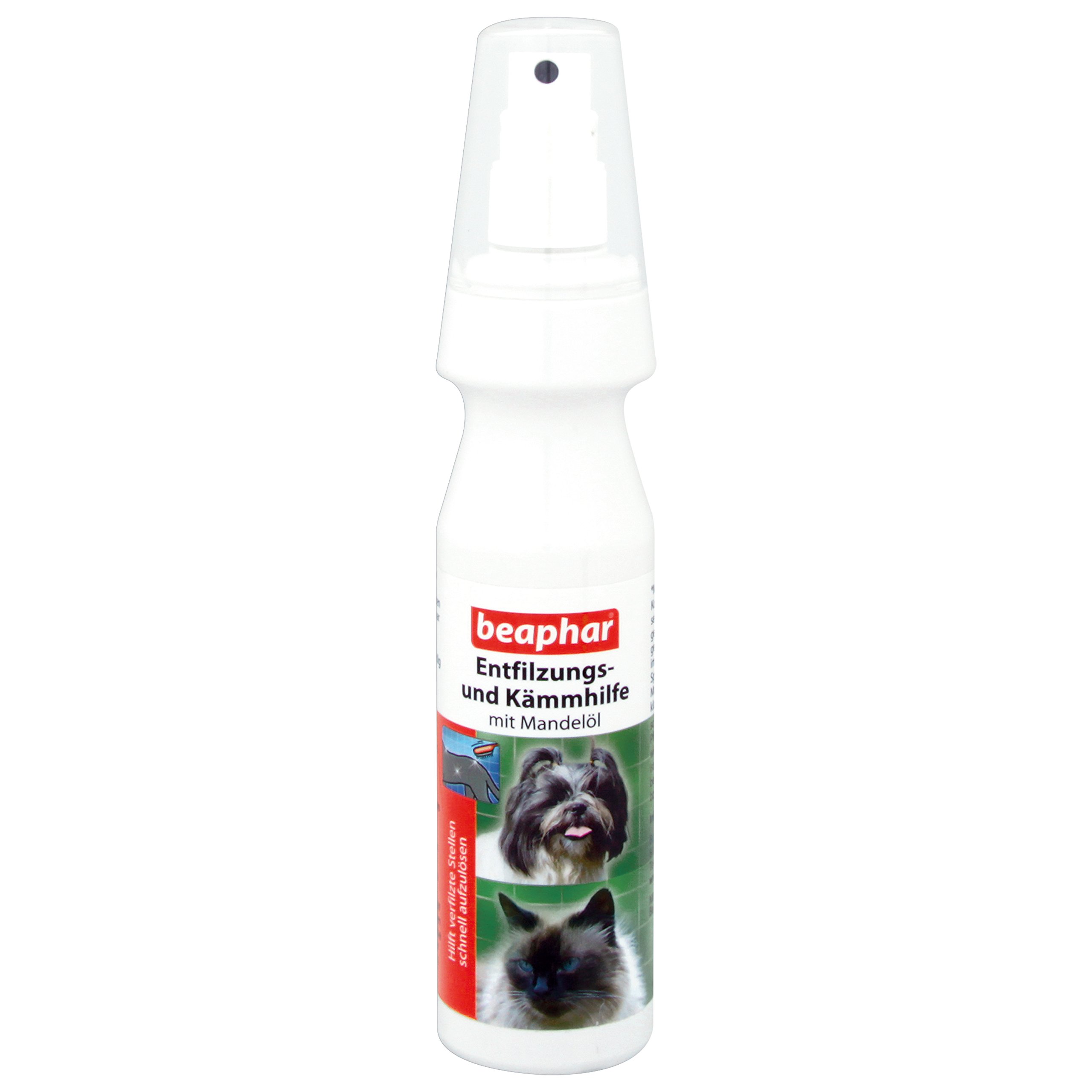 BEAPHAR – Entfilzungs- Und Kämmhilfe Spray – Für Hunde Und Katzen – Zum Kämmen Und Entfilzen – Erleichtert Das Frisieren – Mit Mandelöl – Feiner Pumpzerstäuber – 150ml