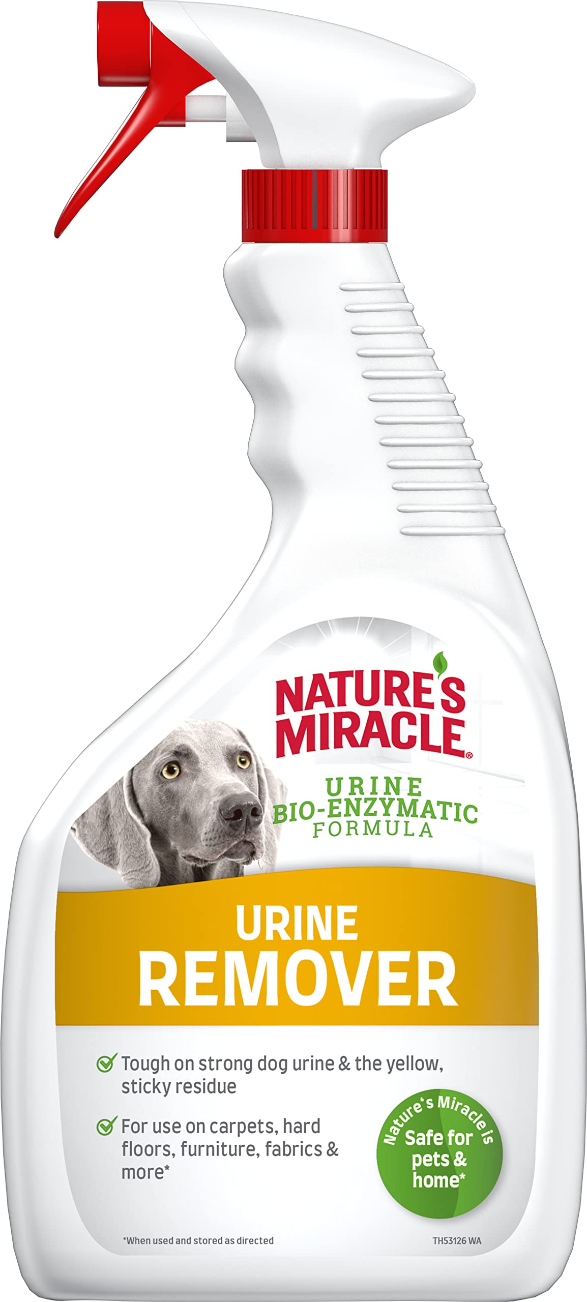 Nature’s Miracle Hundeurin Flecken- & Geruchsentferner – Enzymreiniger für Urinflecken und gelbe Rückstände, Geruchsneutralisierer mit ätherischen Ölen, 946 ml