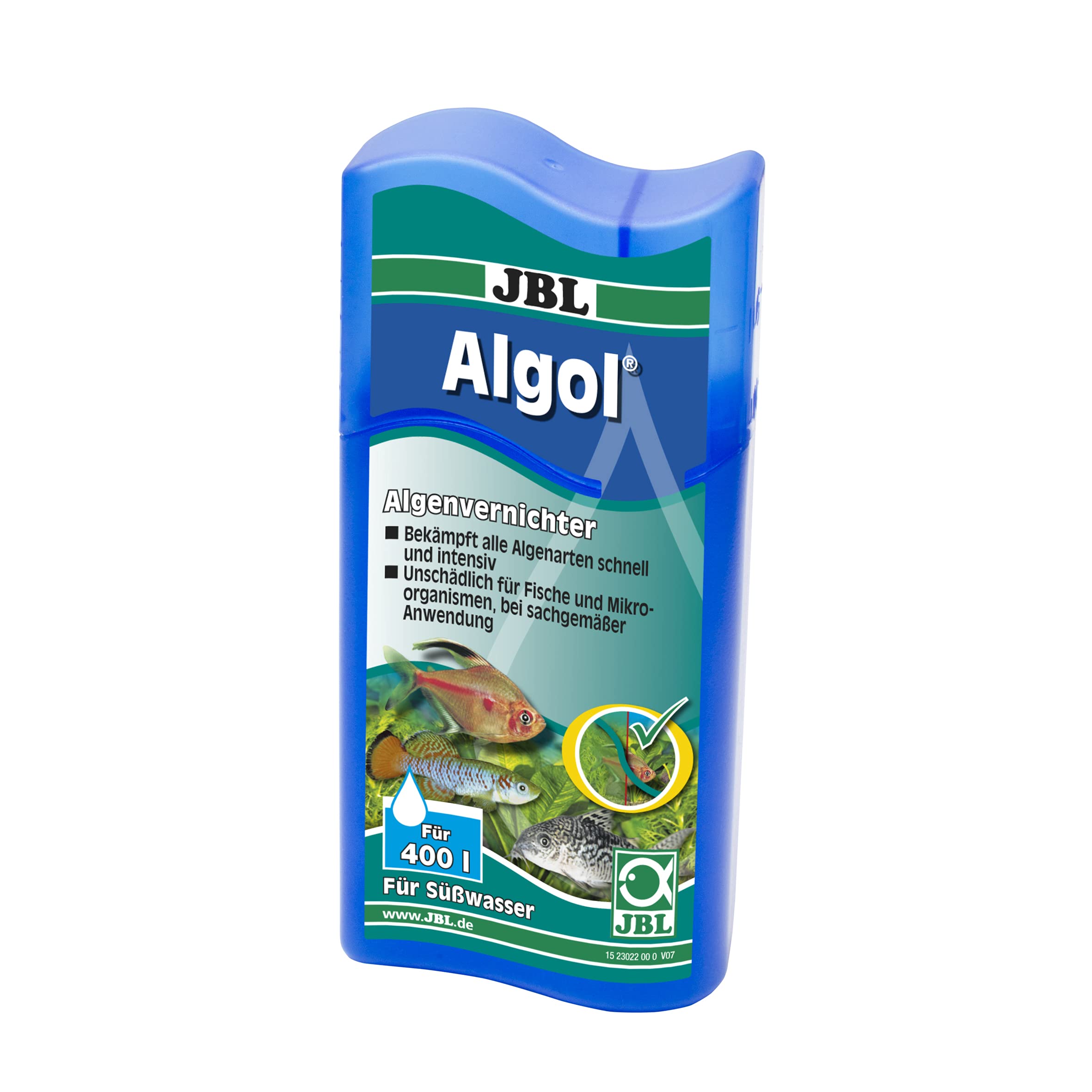 JBL Algol 2302200 Algenvernichter, Für Süßwasser-Aquarien, Unschädlich für Fische, 100 ml