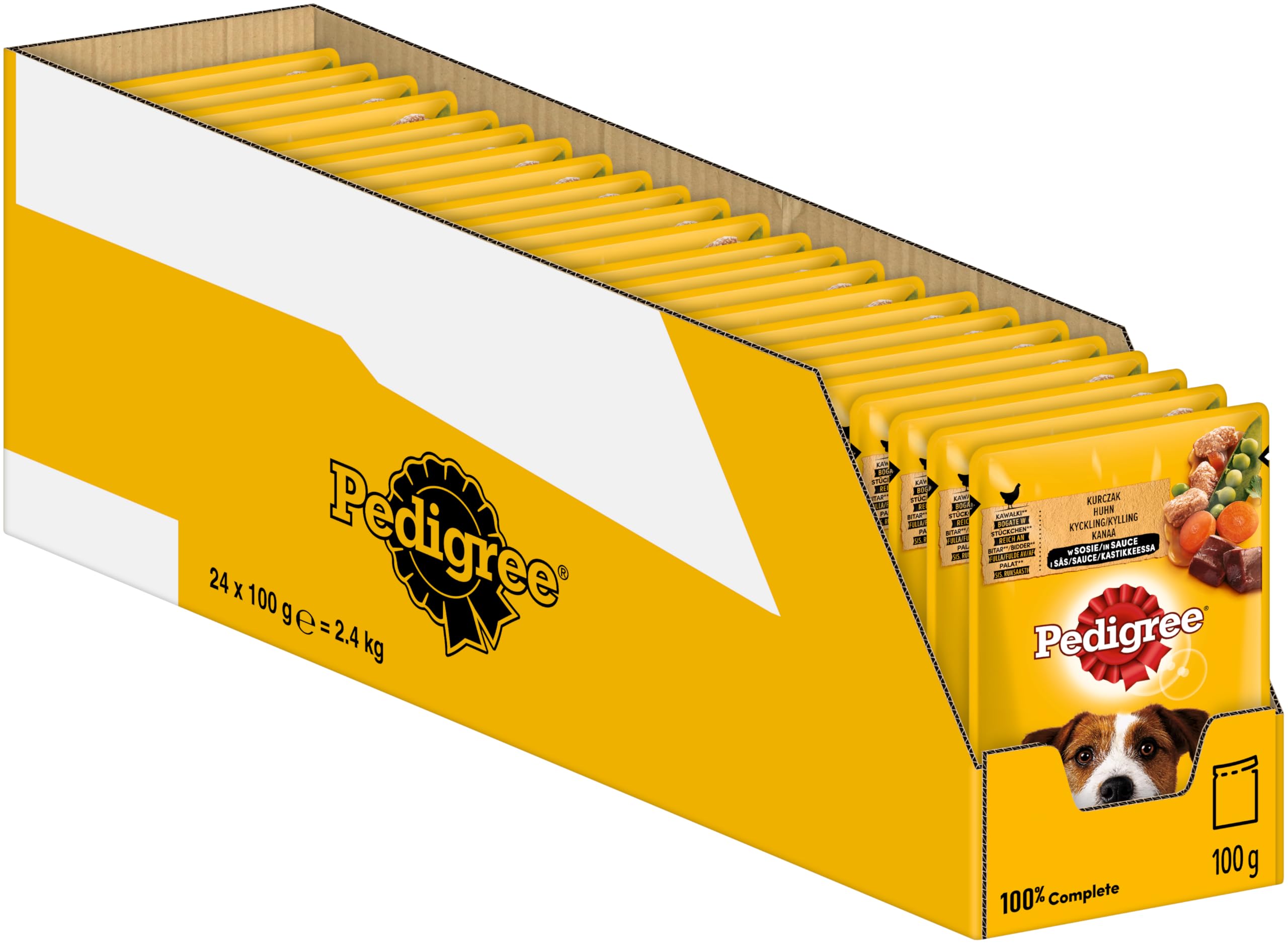 PEDIGREE Vital Protection Portionsbeutel mit Huhn und Gemüse in Sauce 24 x 100g