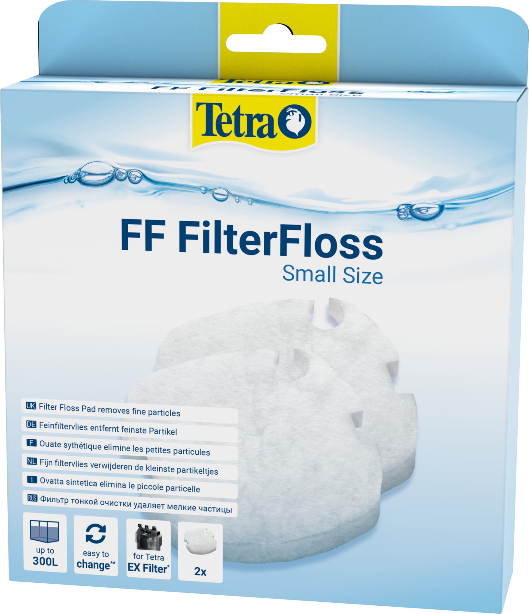 Tetra FF FilterFloss Small – Feinfiltervlies für die Tetra Aquarium Außenfilter EX 400 Plus bis 1000 Plus