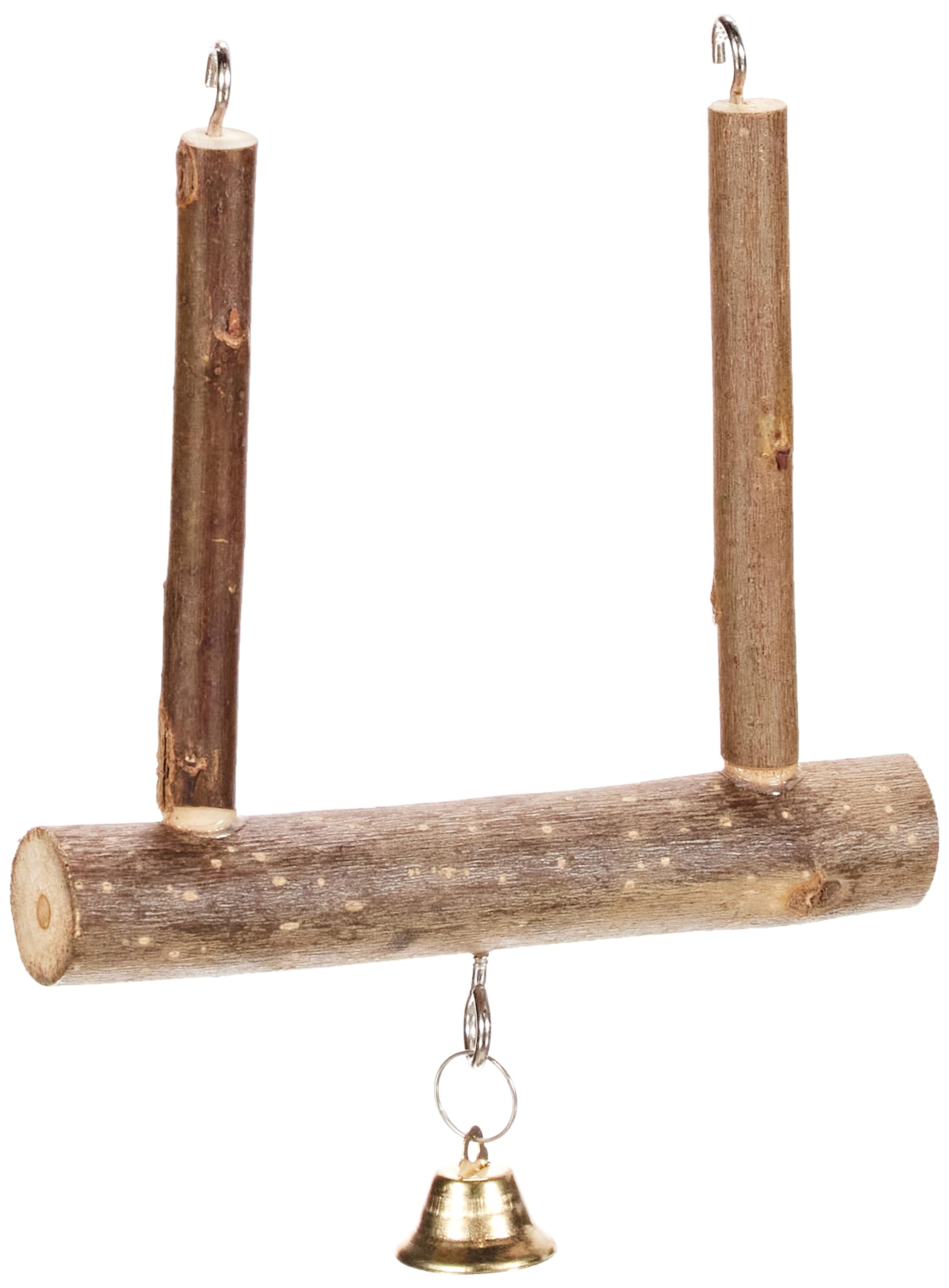 Trixie 5831 Natural Living Trapezschaukel mit Glocke, 12 × 15 cm