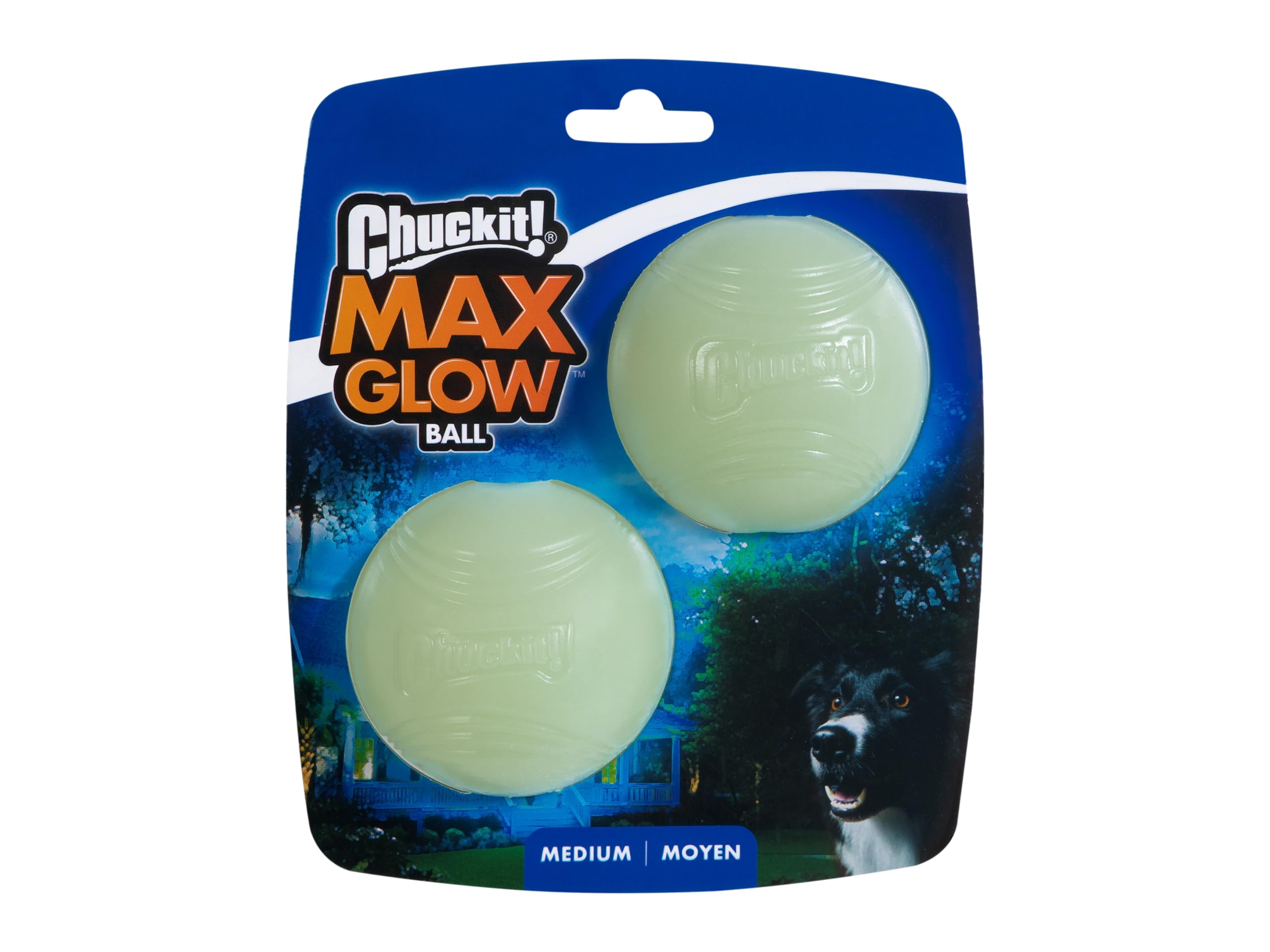 Chuckit! CH33067 Max Glow Medium 2-er Pack