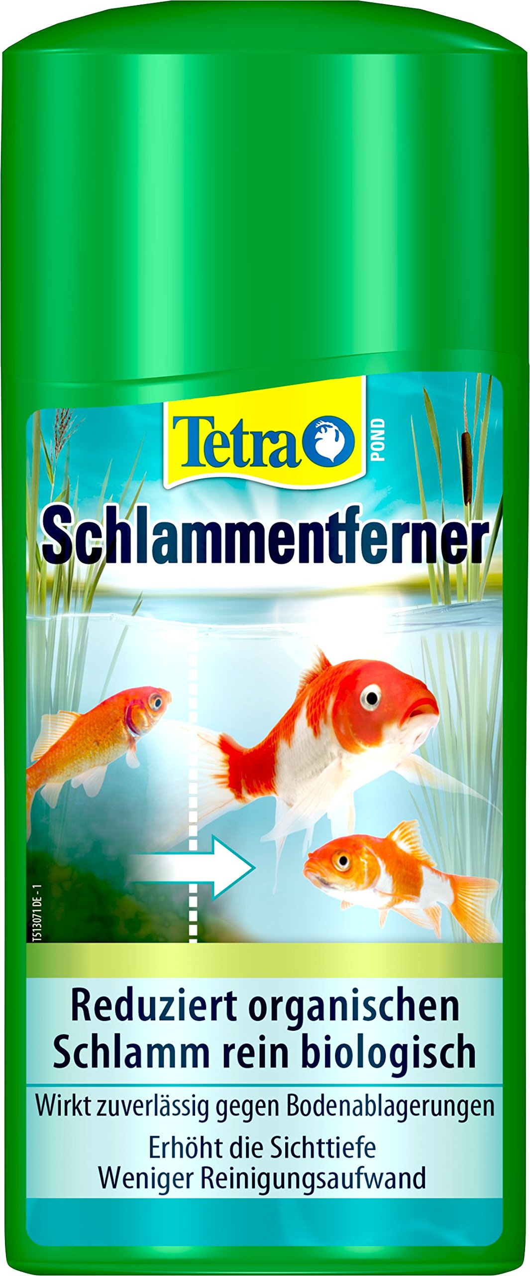 Tetra Pond Schlammentferner – reduziert Schlamm in Gartenteichen, wirkt rein biologisch, 500 ml Flasche