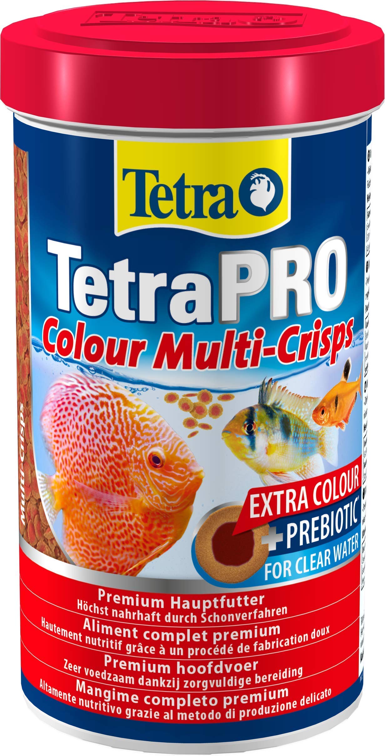 Tetra Pro Colour Multi-Crisps – Premium Fischfutter mit Farbkonzentrat für schöne, farbenprächtige Fische, 500 ml