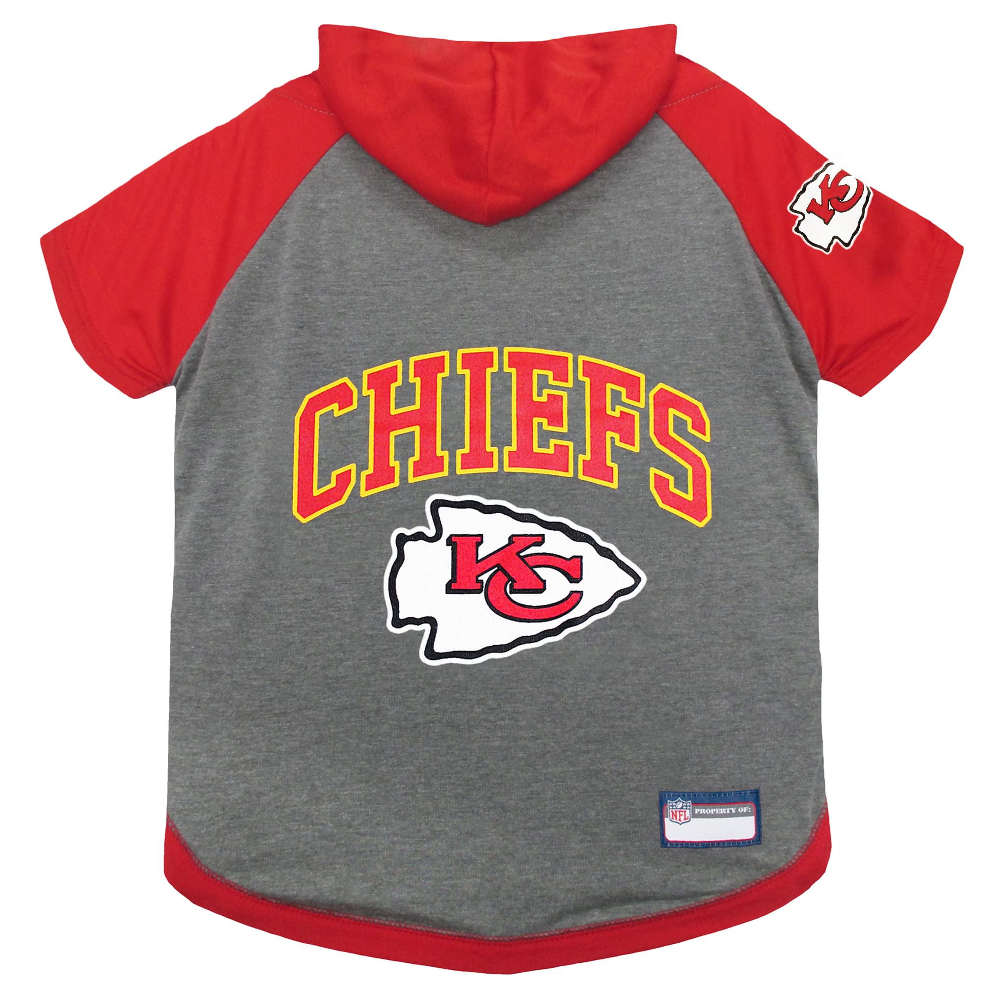 Pets First Kansas City Chiefs Hoodie T-Shirt, Medium