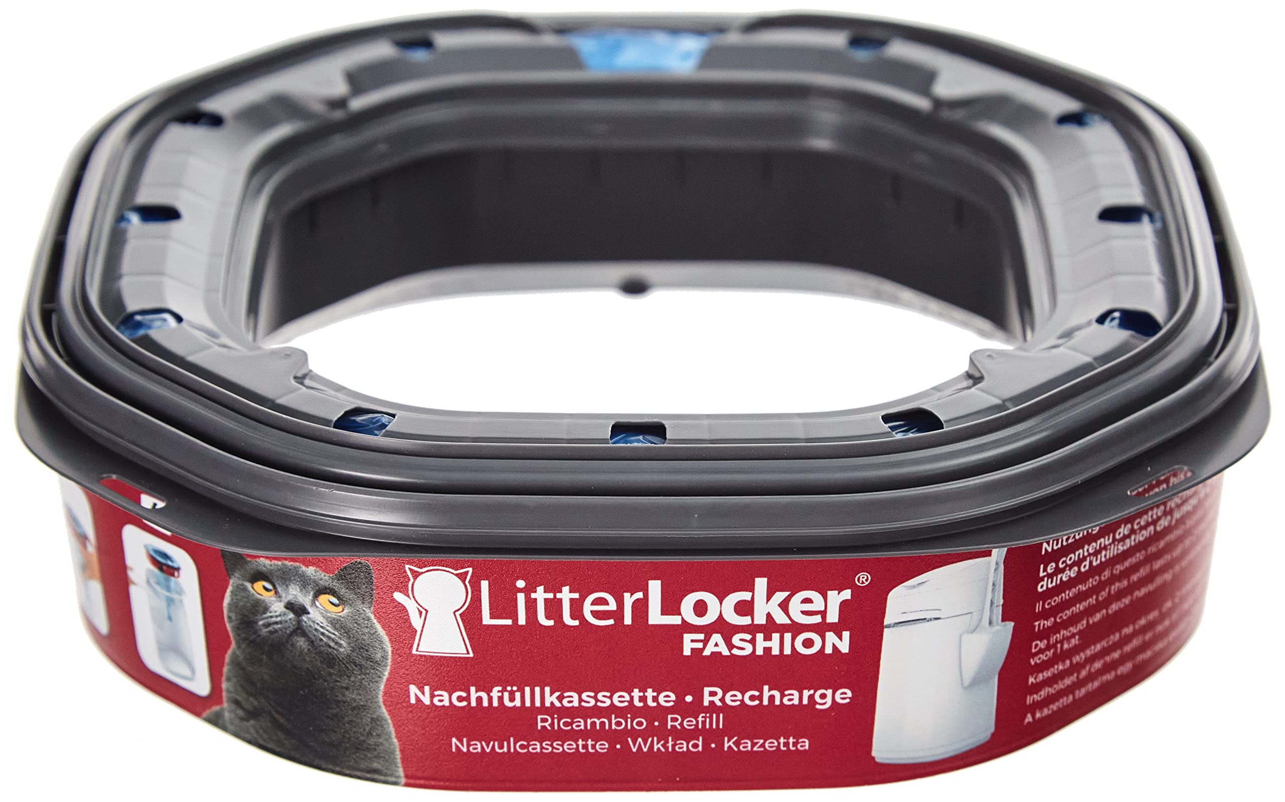 LitterLocker Kunststoff, Fashion Nachfüllkassette, Mehrfarbig