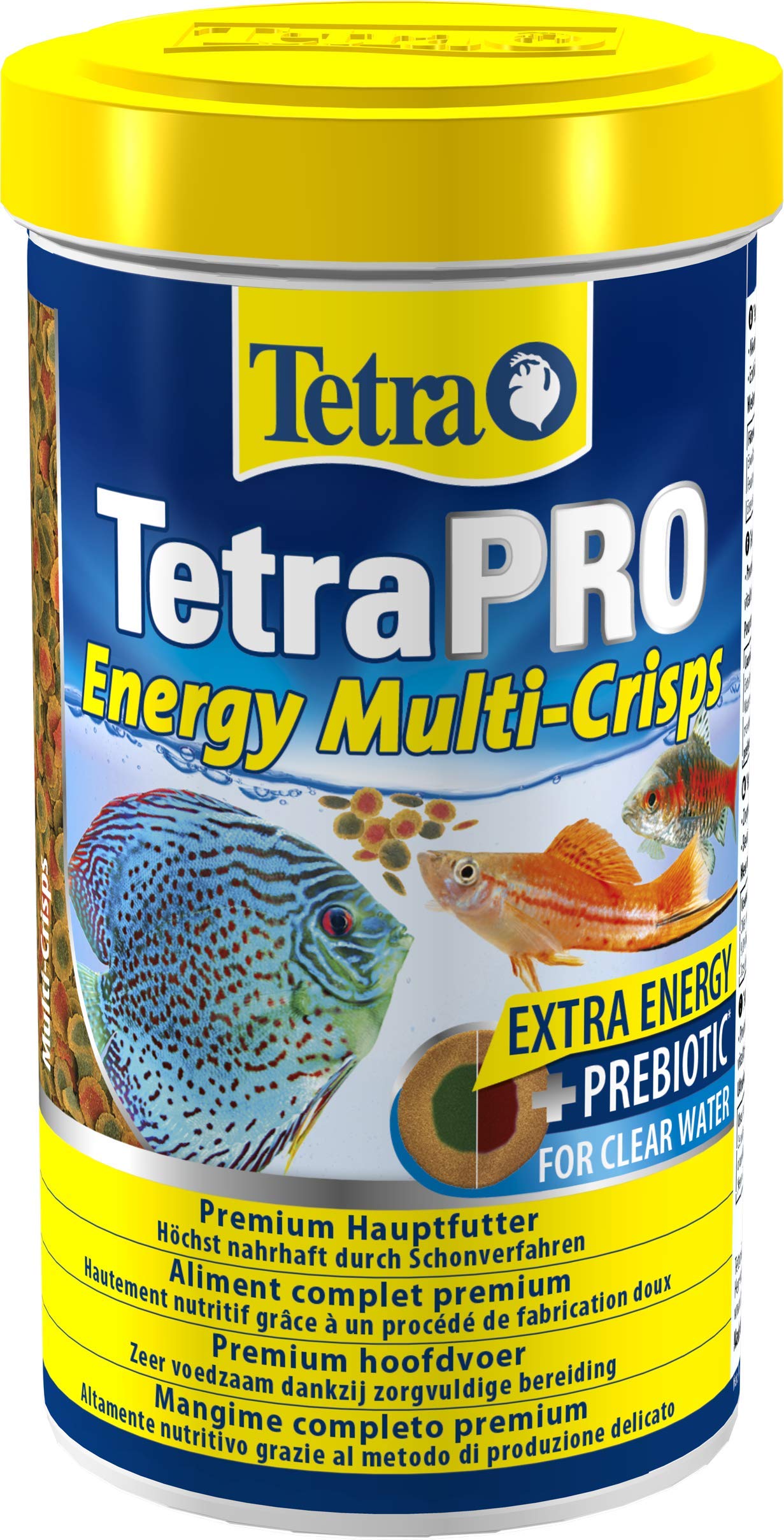 Tetra Pro Energy Multi-Crisps – Premium Fischfutter mit Energiekonzentrat für gesteigerte Vitalität, 500 ml Dose