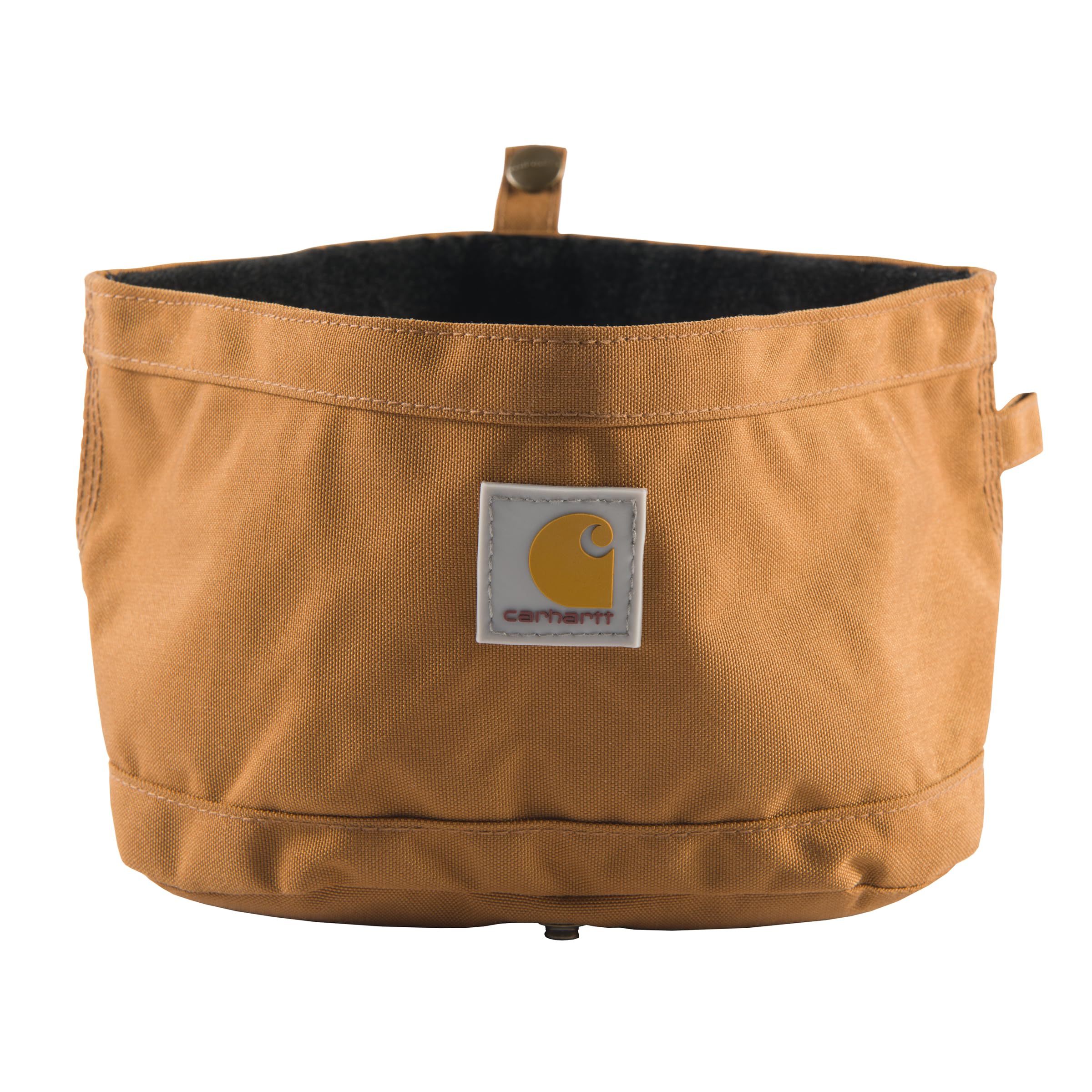 Carhartt Nylon Ente Reise Hundenapf, Packbarer Hundenapf für Futter und Wasser, Carhartt Braun, 10 Tassen Kapazität