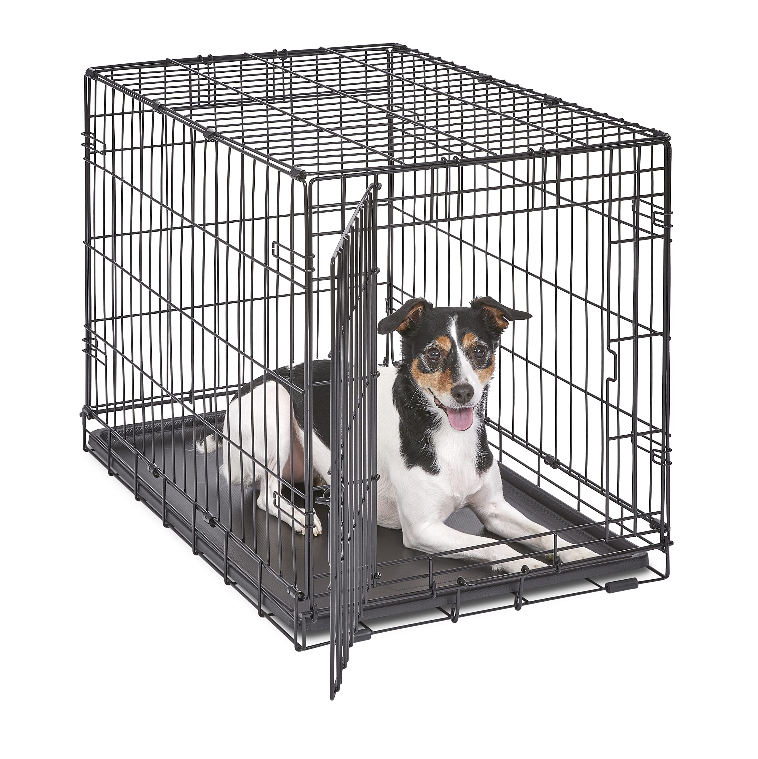 New World B30 Hundebox, mit Einzeltür, 76 cm, für kleine Hunderassen, mit auslaufsicherer Bodenwanne, Bodenschutzfüßen und patentierten Funktionen