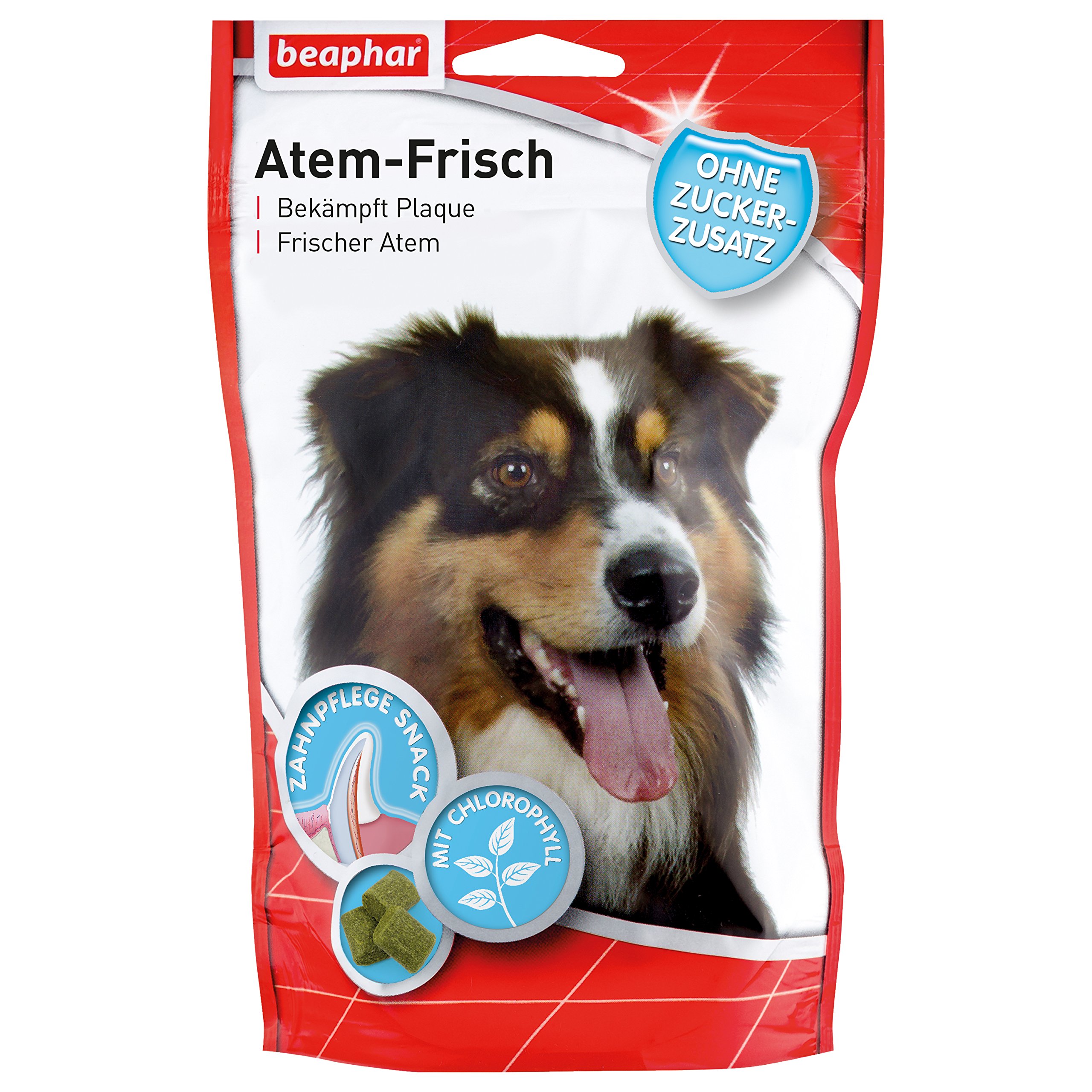 BEAPHAR – Atem-Frisch Für Hunde – Bekämpft Plaque – Frischer Atem – Zahnpflege-Snack Mit Chlorophyll Sspeziell Für Hunde – Ohne Zuckerzusatz